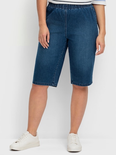sheego Jeansbermudas - blue denim
