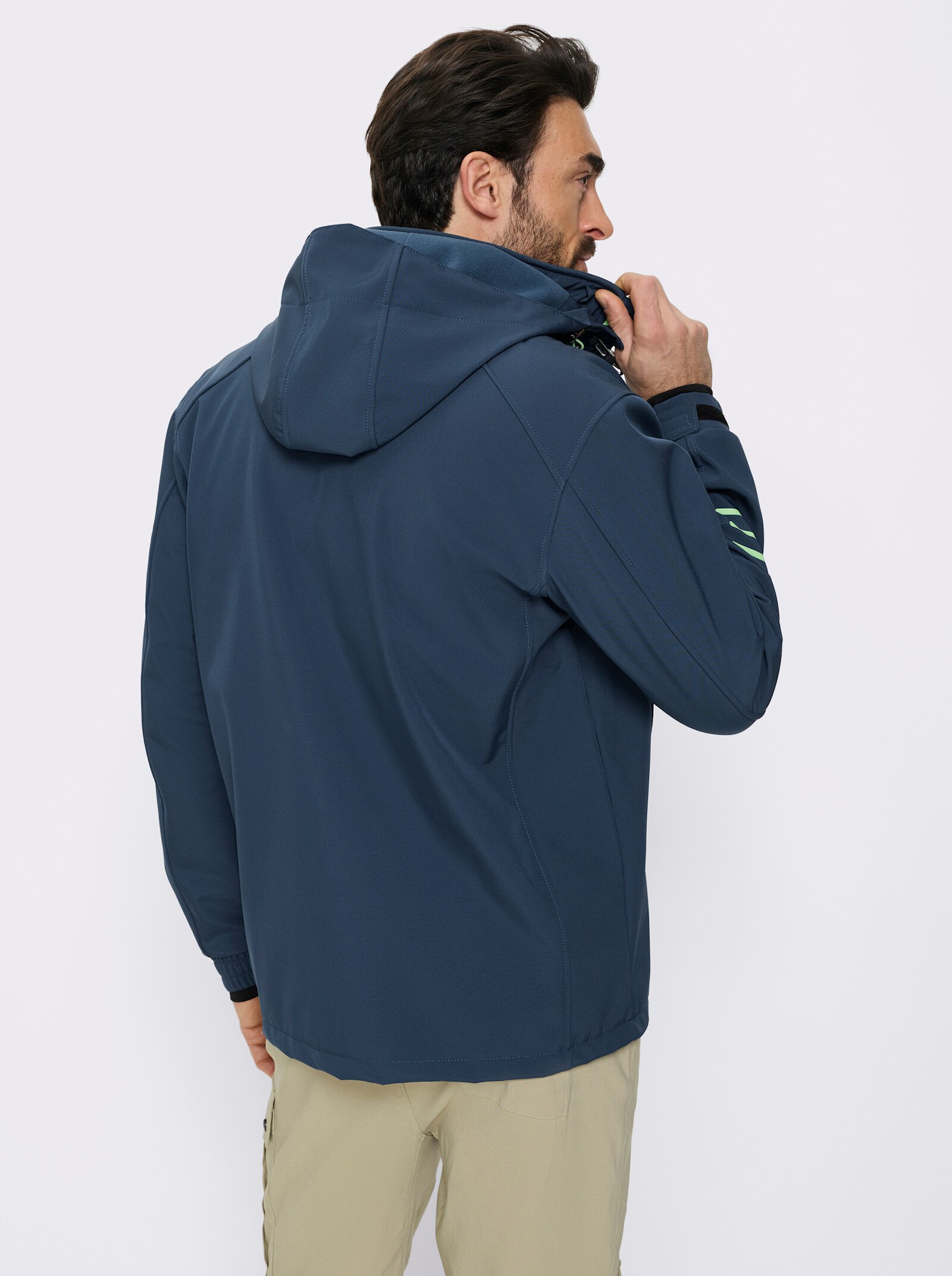 Catamaran Sports Softshelljacke mit abnehmbarer Kapuze - dunkelblau