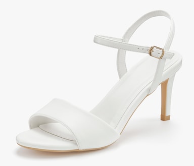 LASCANA High-Heel-Sandalette - weiß
