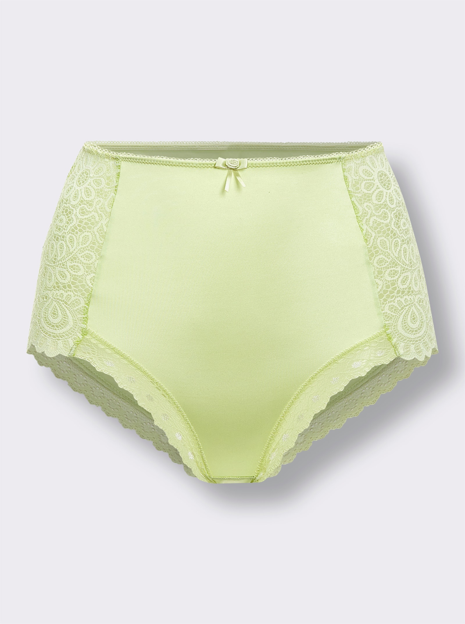 wäschepur Tailleslip met kanten details - pistache