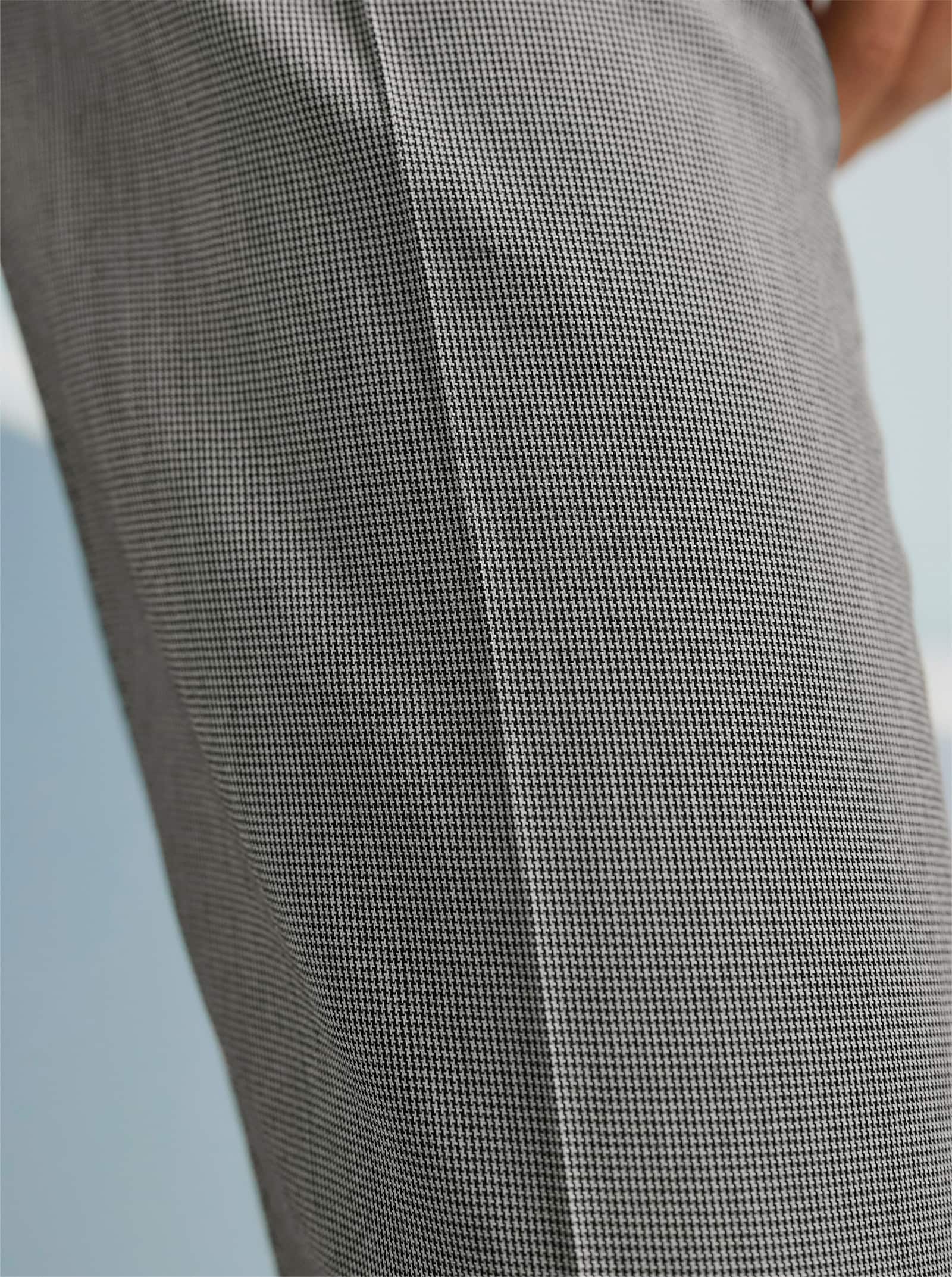 heine Hosenanzug in Stretch-Qualität - ecru-schwarz-gemustert