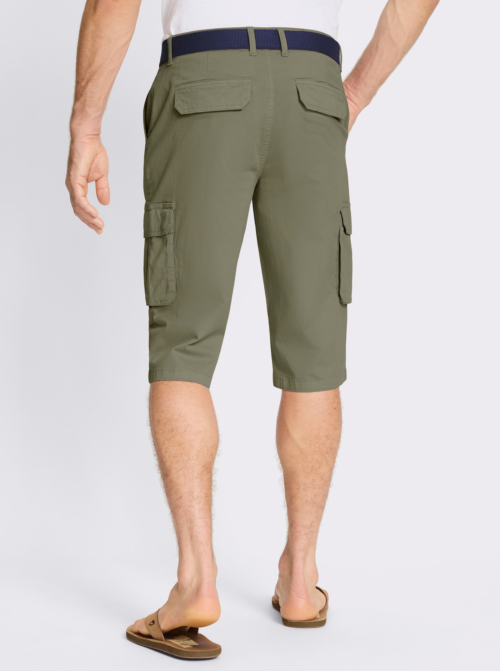 Bermudas in Twill-Qualität - khaki