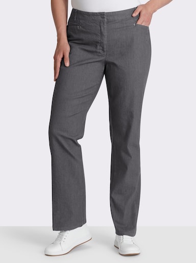 Cosma Gerade Jeans mit Bauch-weg-Effekt - grau
