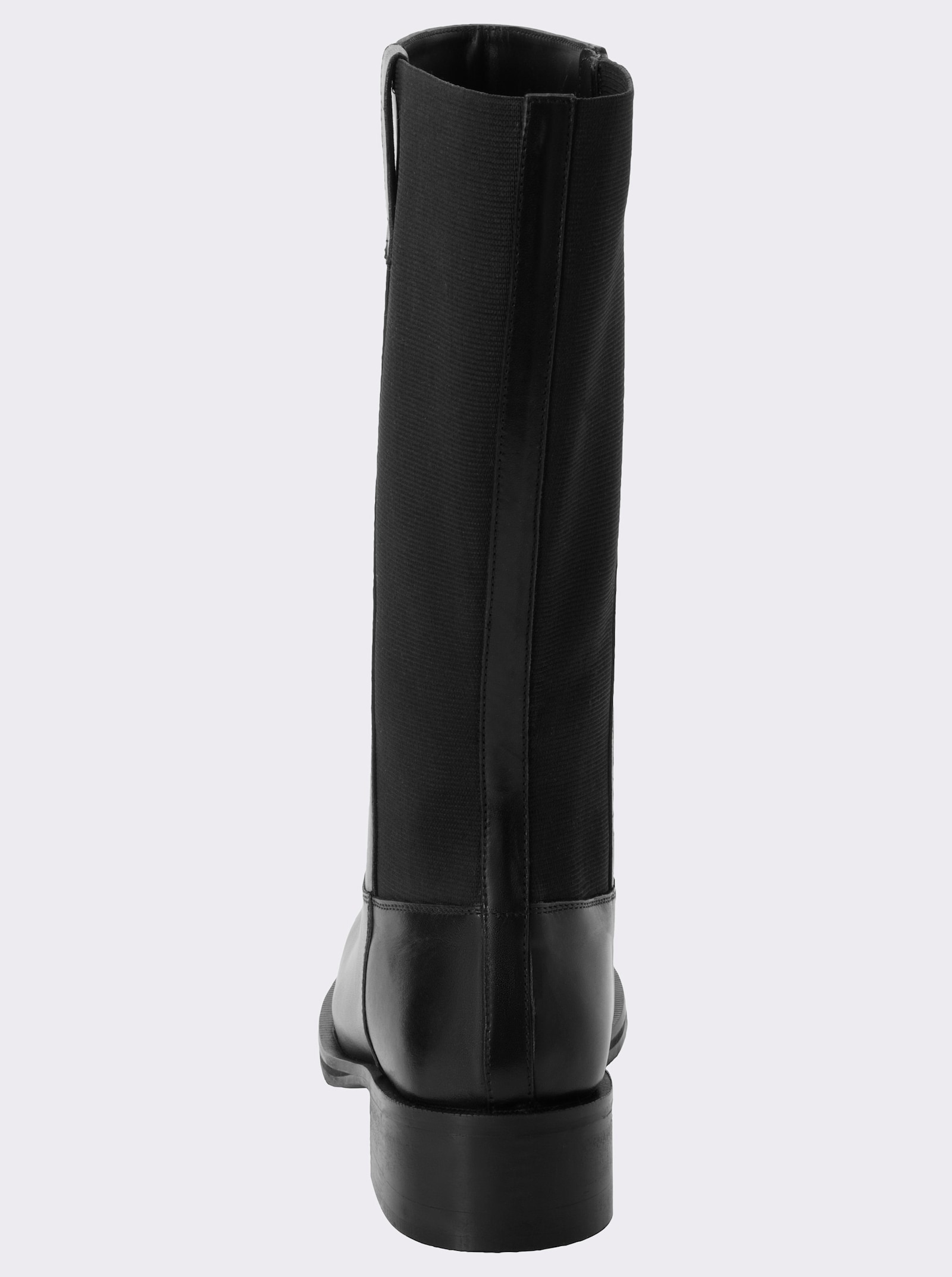 sheego Weitschaftstiefel mit Stretch-Einsatz - schwarz
