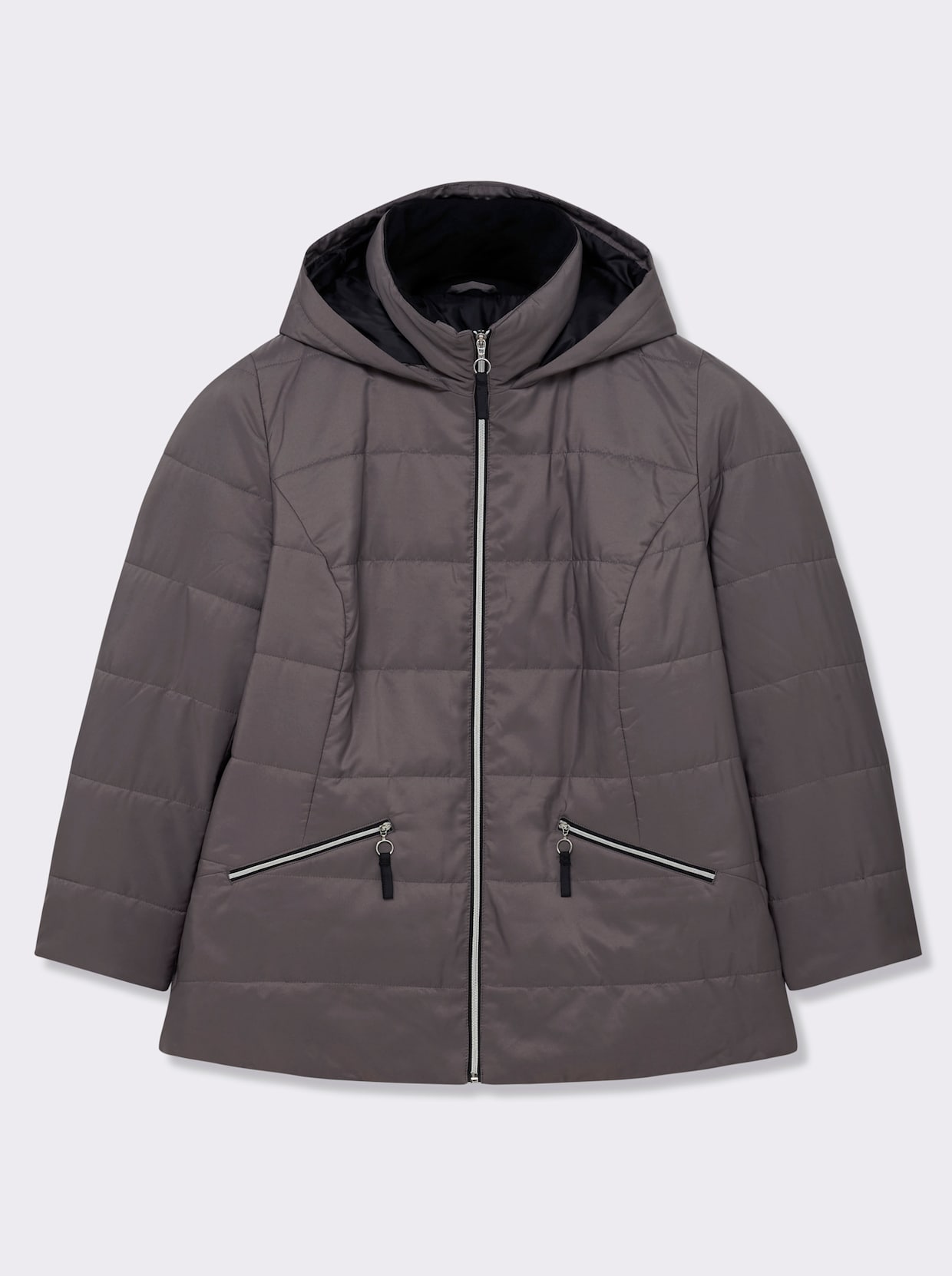 Steppjacke mit Wattierung, wärmend - taupe