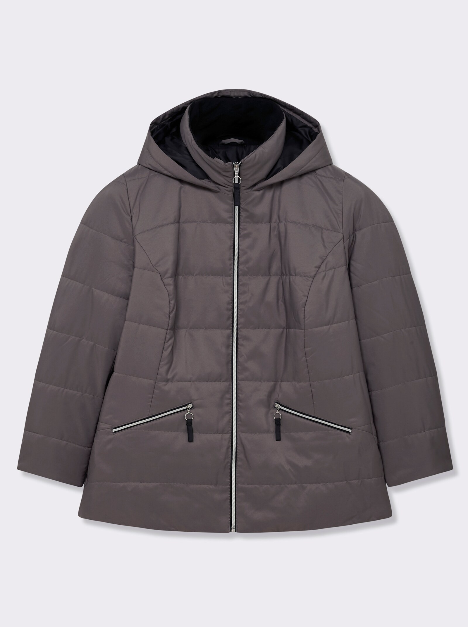 Steppjacke mit Wattierung, wärmend - taupe