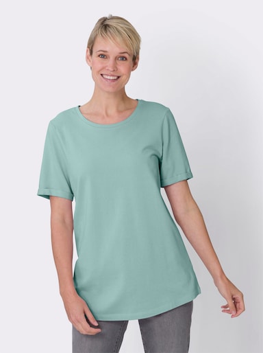 Longshirt in Pikee-Qualität - mint