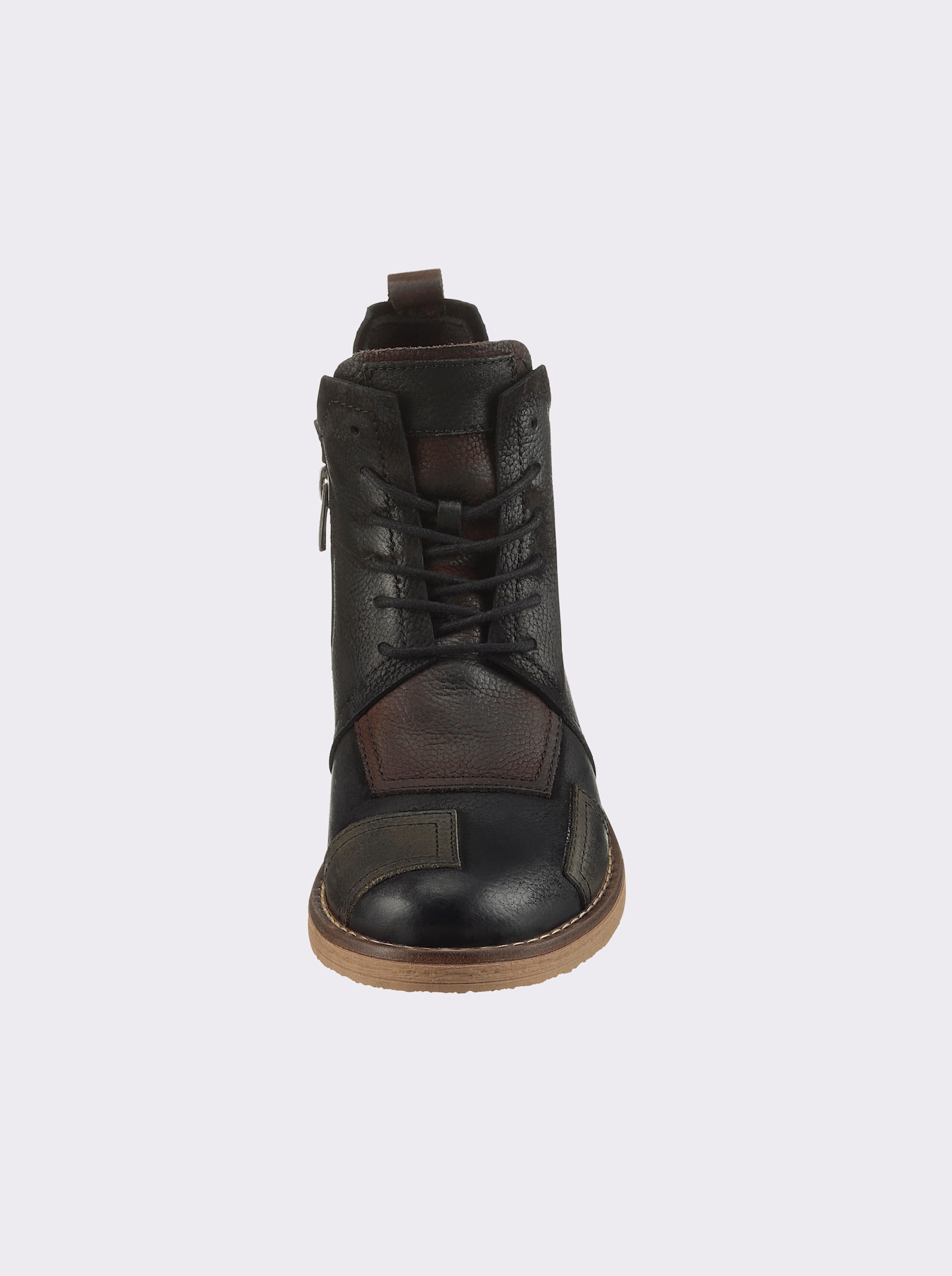 Gemini Enkellaarsje Bovenwerk van nubuckleer - zwart