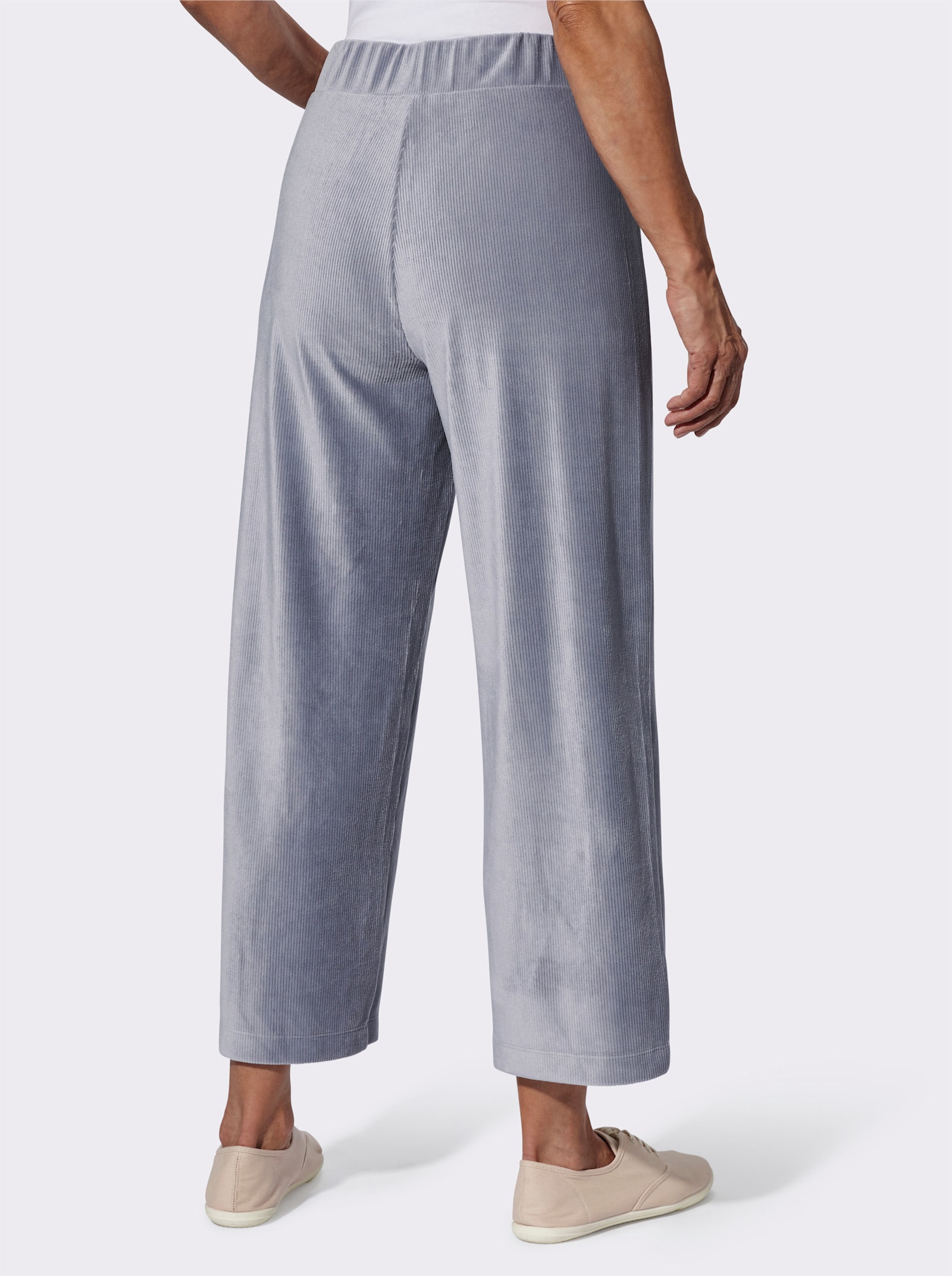 7/8-Hose mit Rundum-Dehnbund - taubenblau