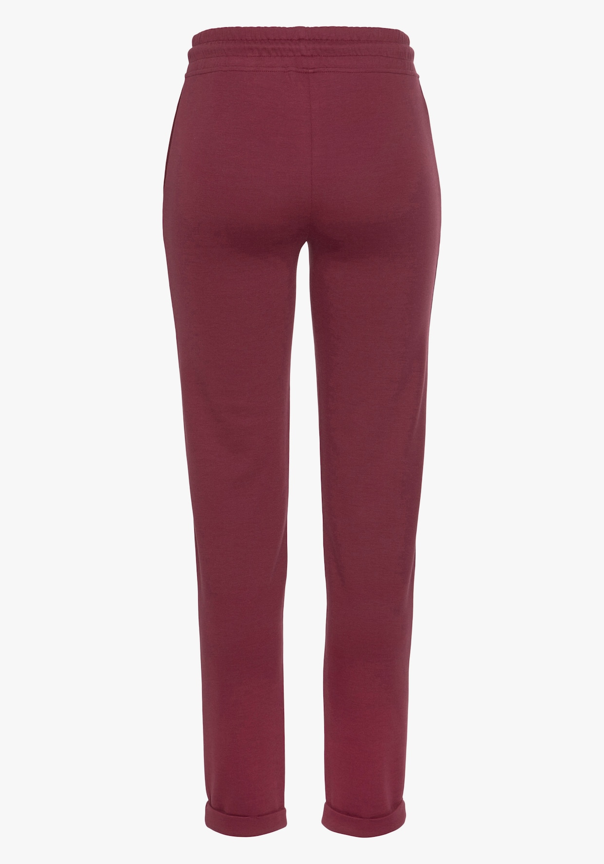 H.I.S Pantalon molletonné - rouge rubis