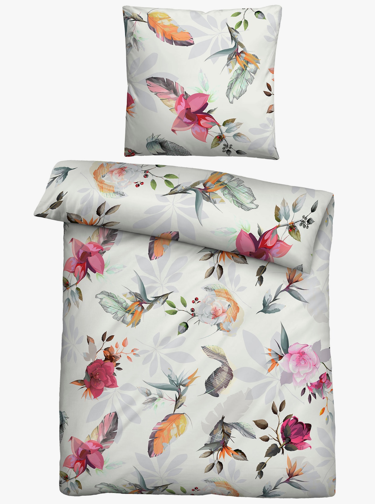 Biberna Bettwäsche - natur-bunt