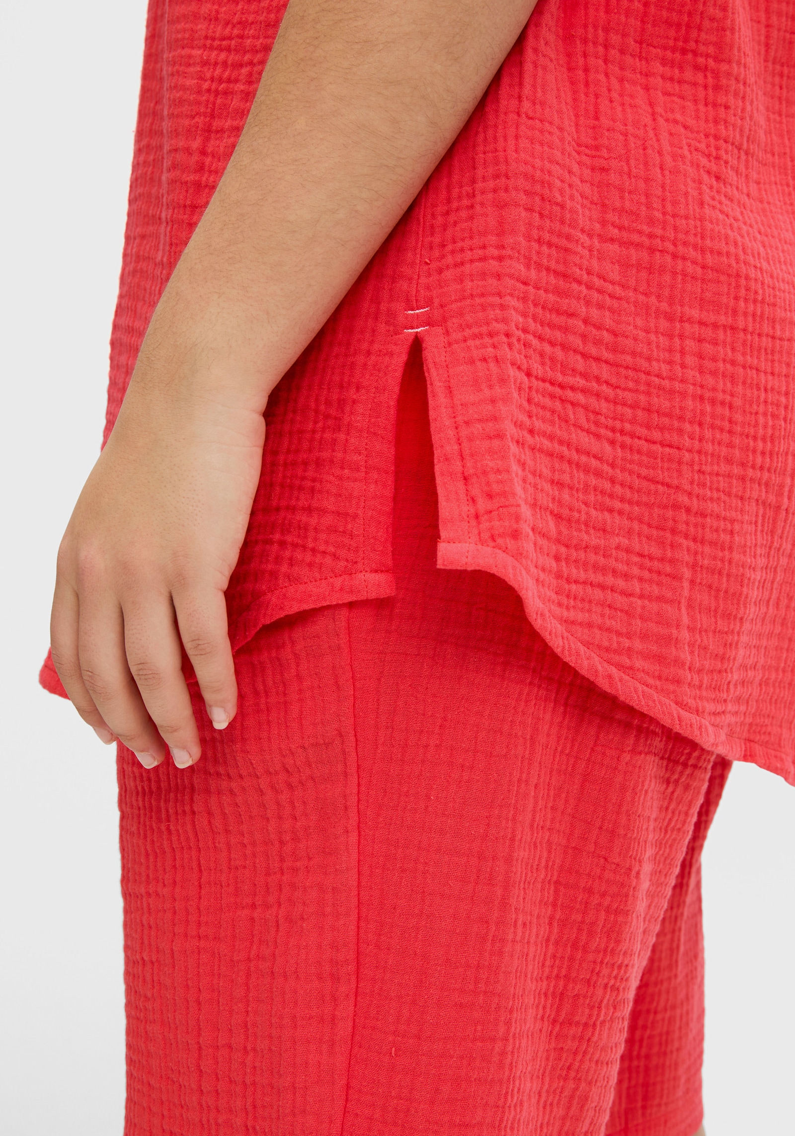 sheego Overhemdblouse van mousseline - langoustine