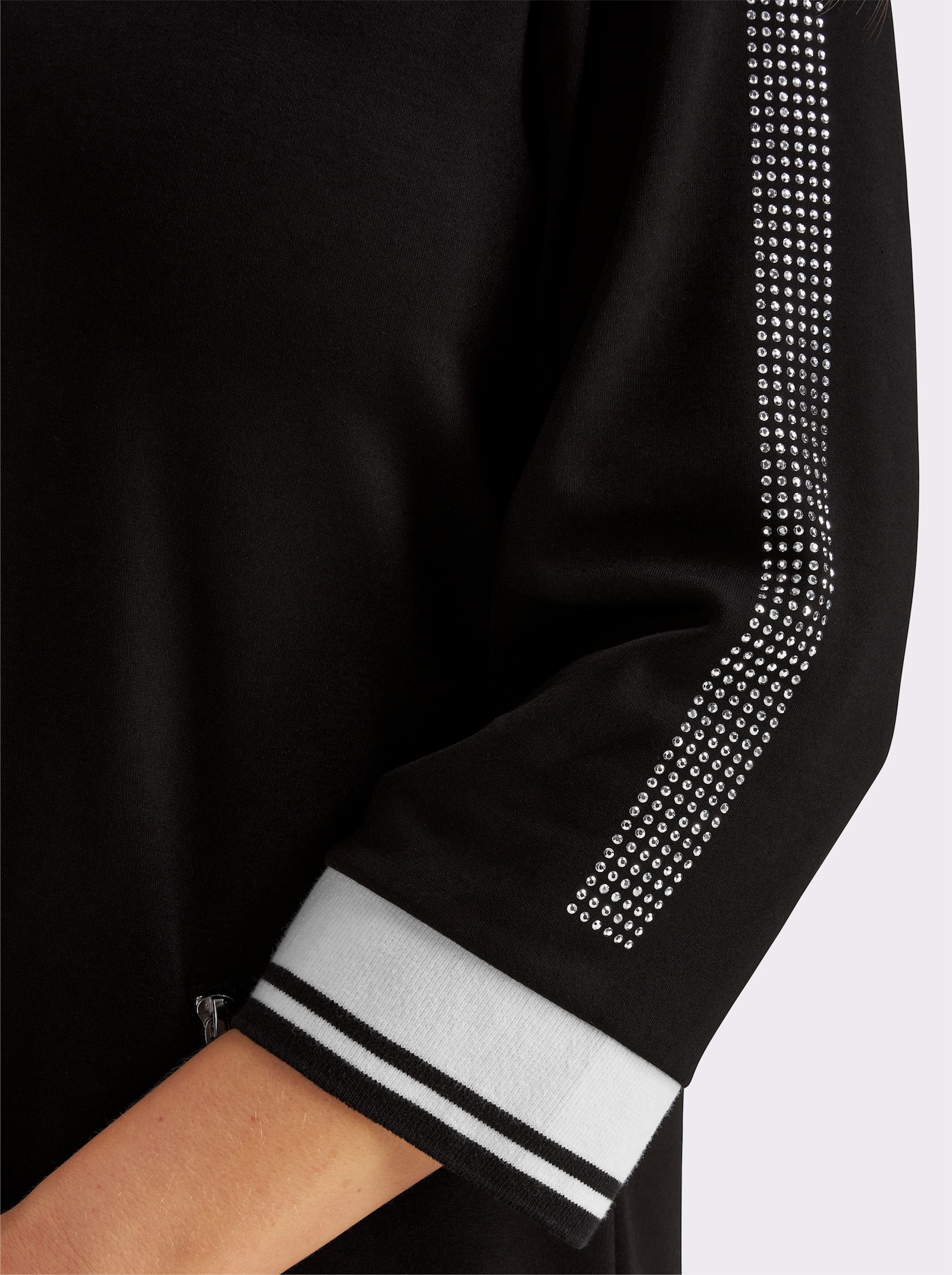 Polokleid im hochwertigen Modal-Mix - schwarz