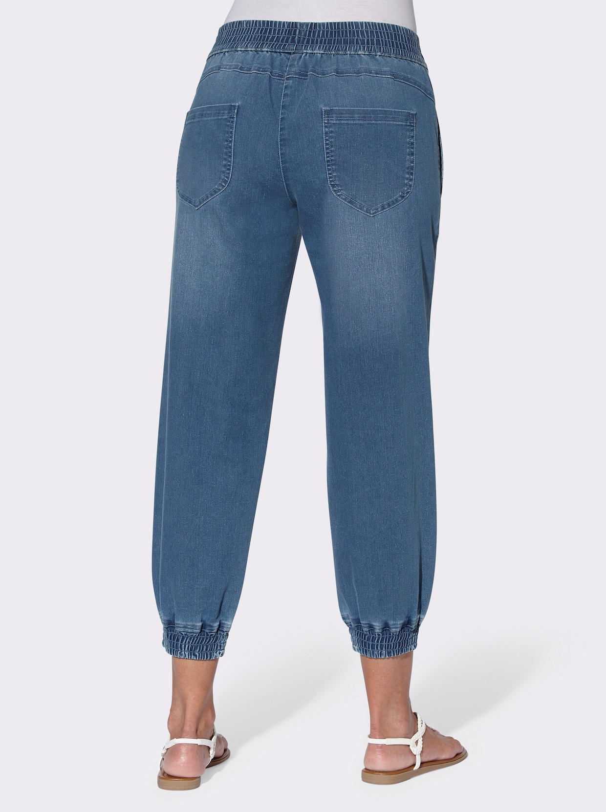 Ankle jeans - blue-bleached