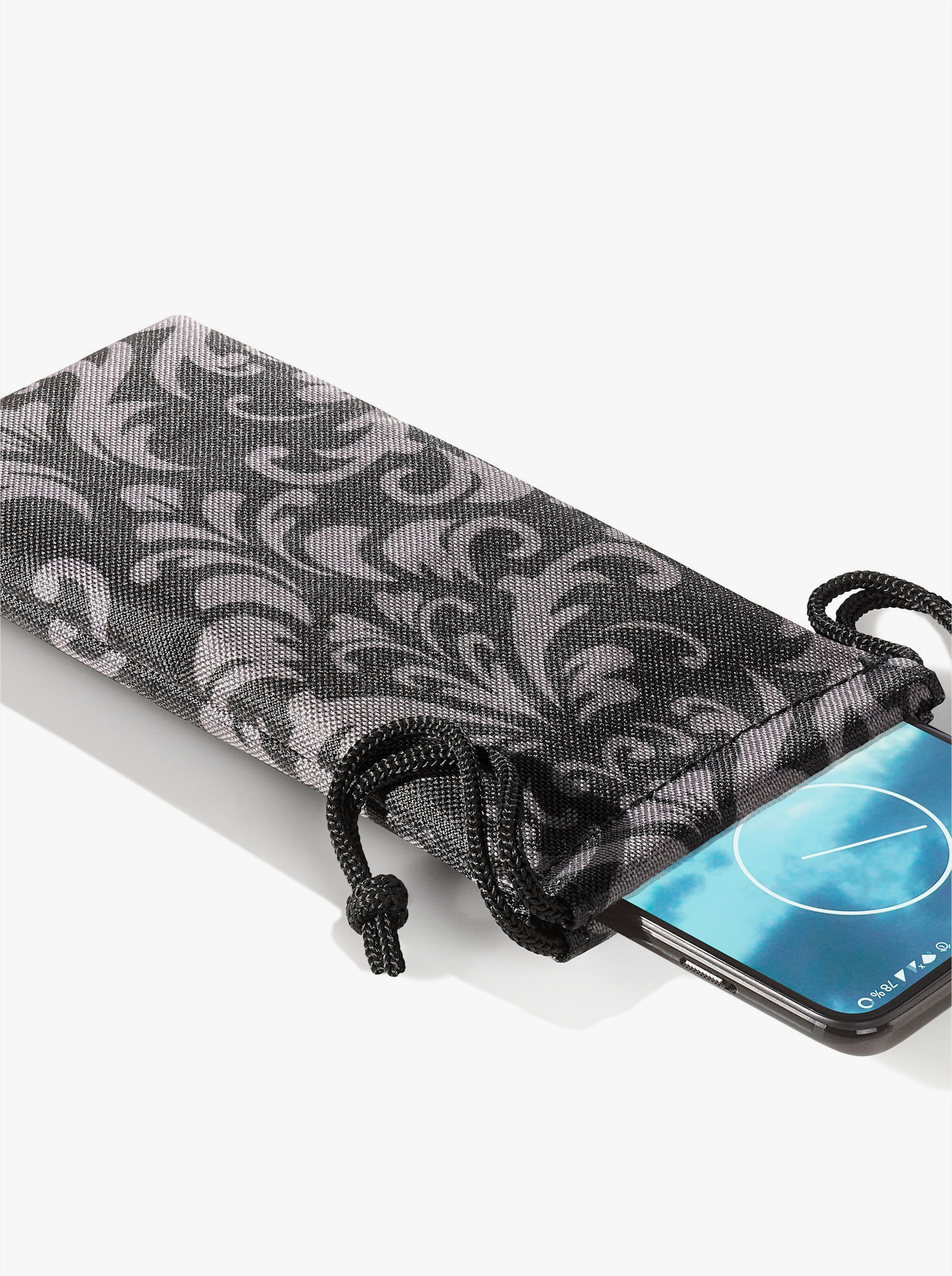 7-tlg. Reiseset - anthrazit-gemustert