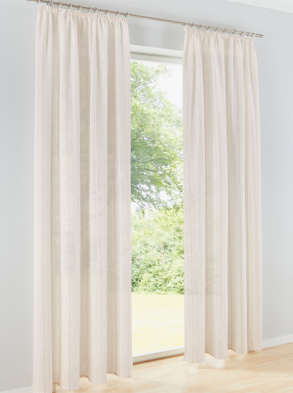 heine home Decoratieve vitrage - naturel