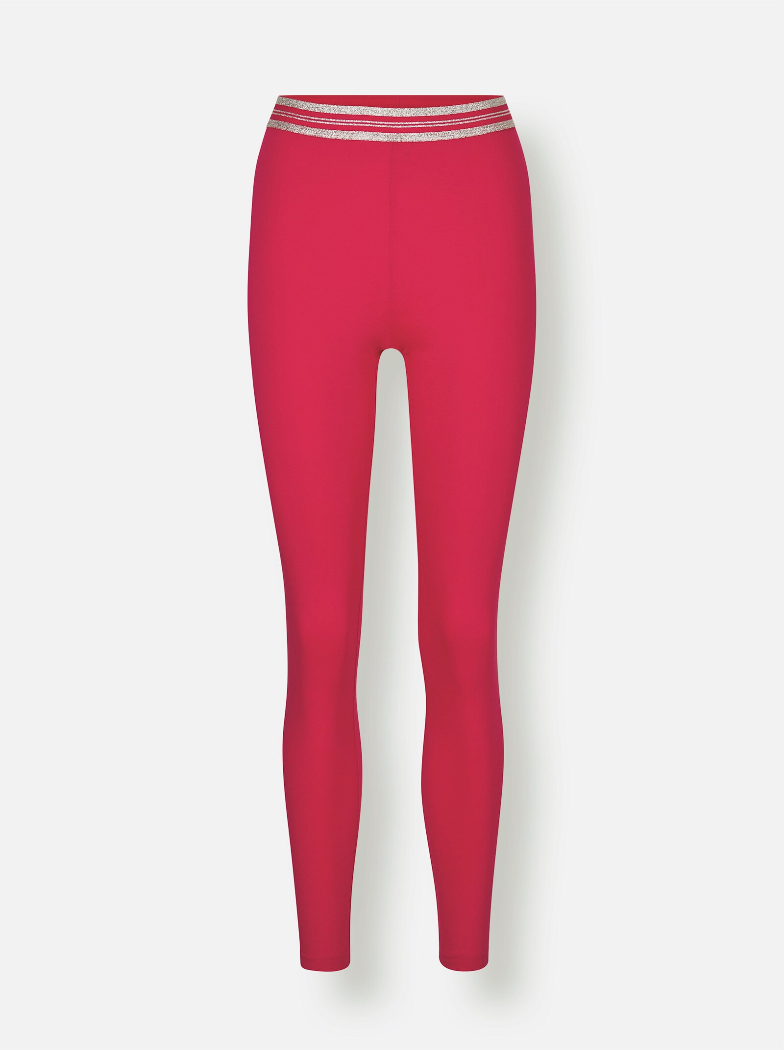 feel good Jogginghose mit Glanzgarn - pink