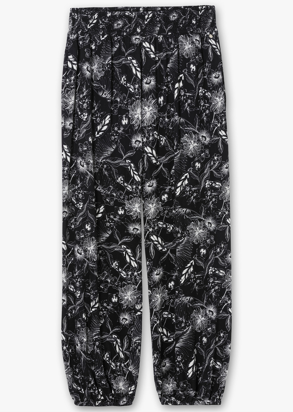 sheego Pantalon - noir-blanc