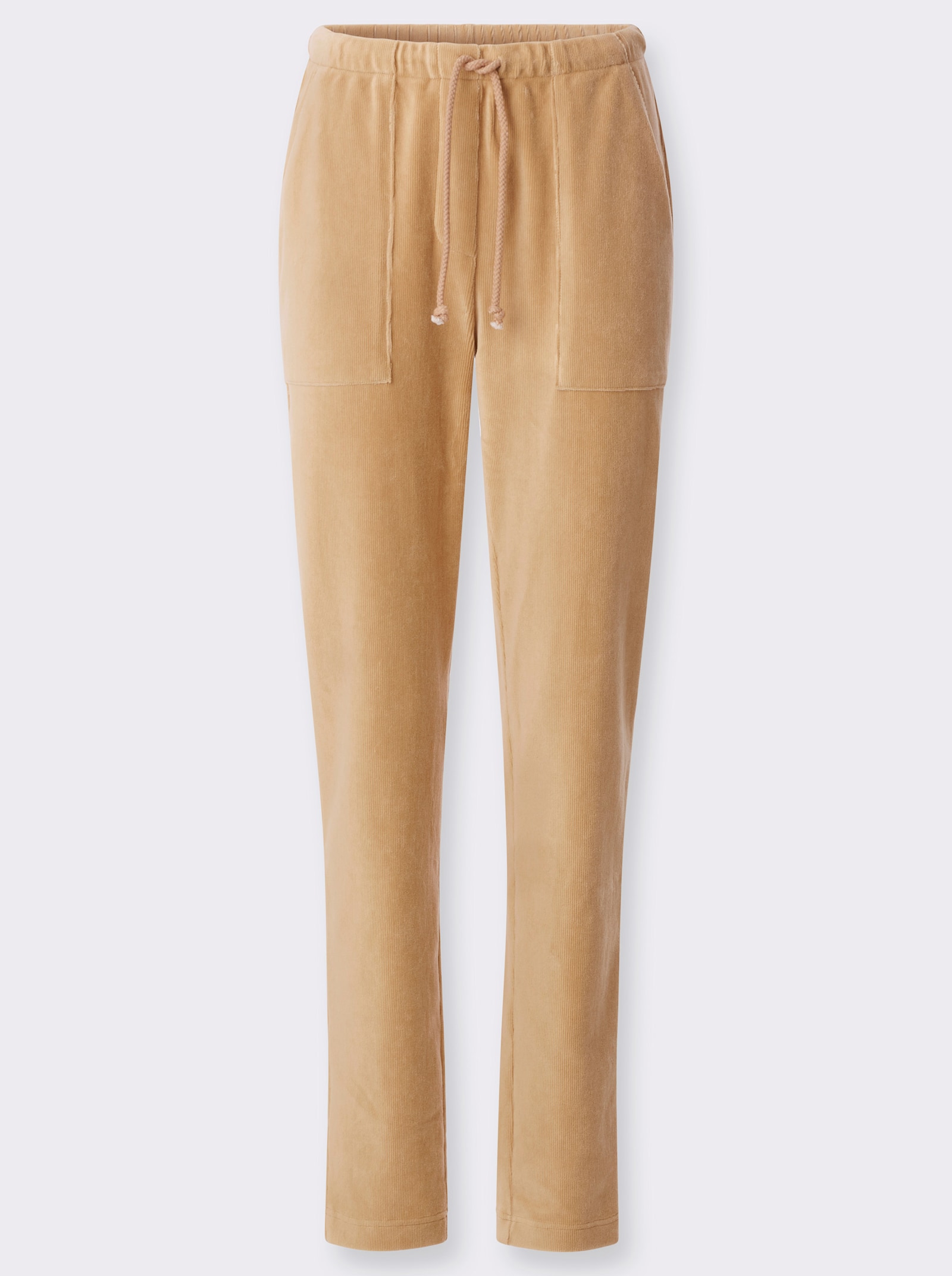 Cordhose mit Dehnbund - camel