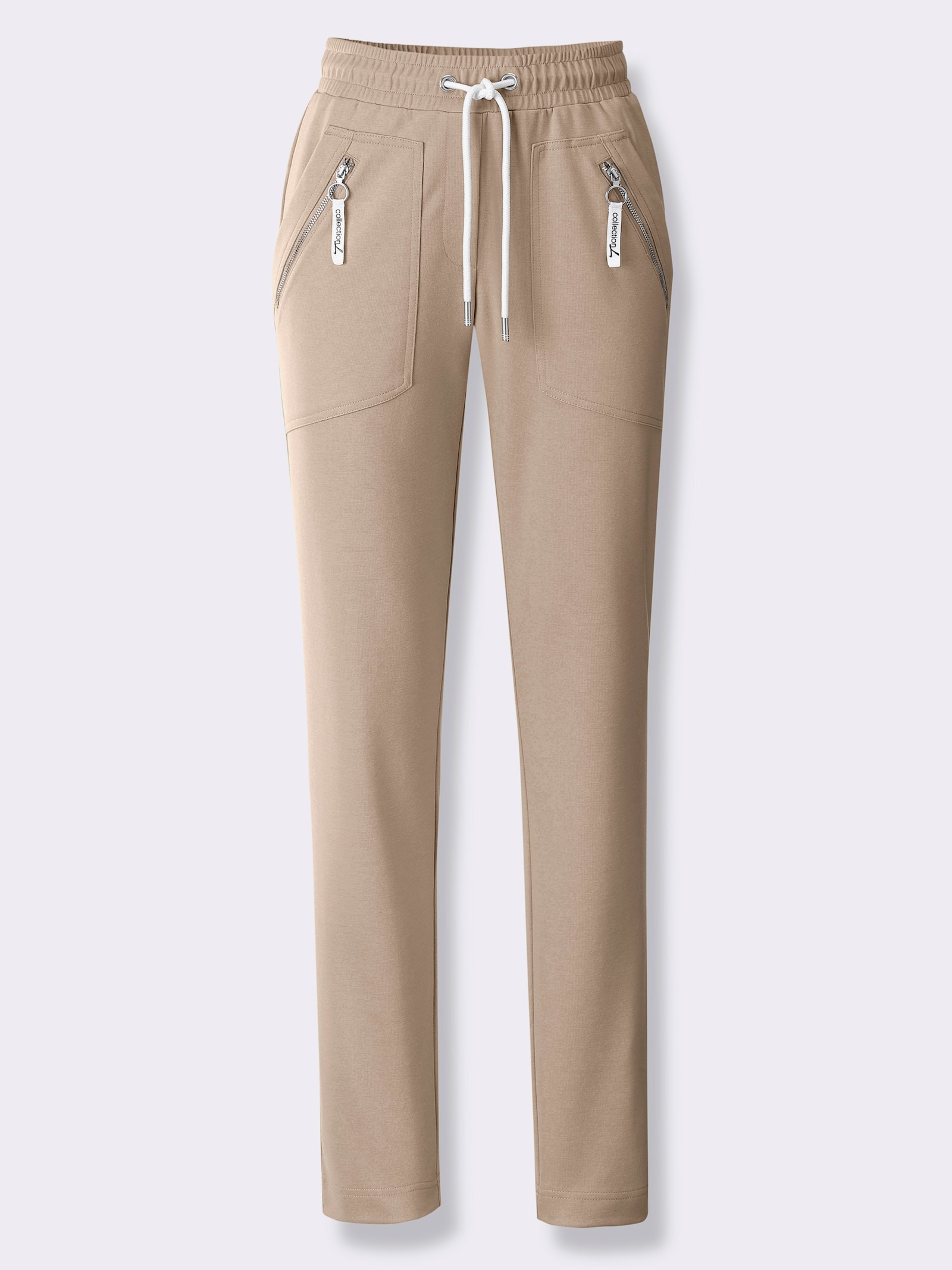 Schlupfhose in Stretch-Qualität - beige