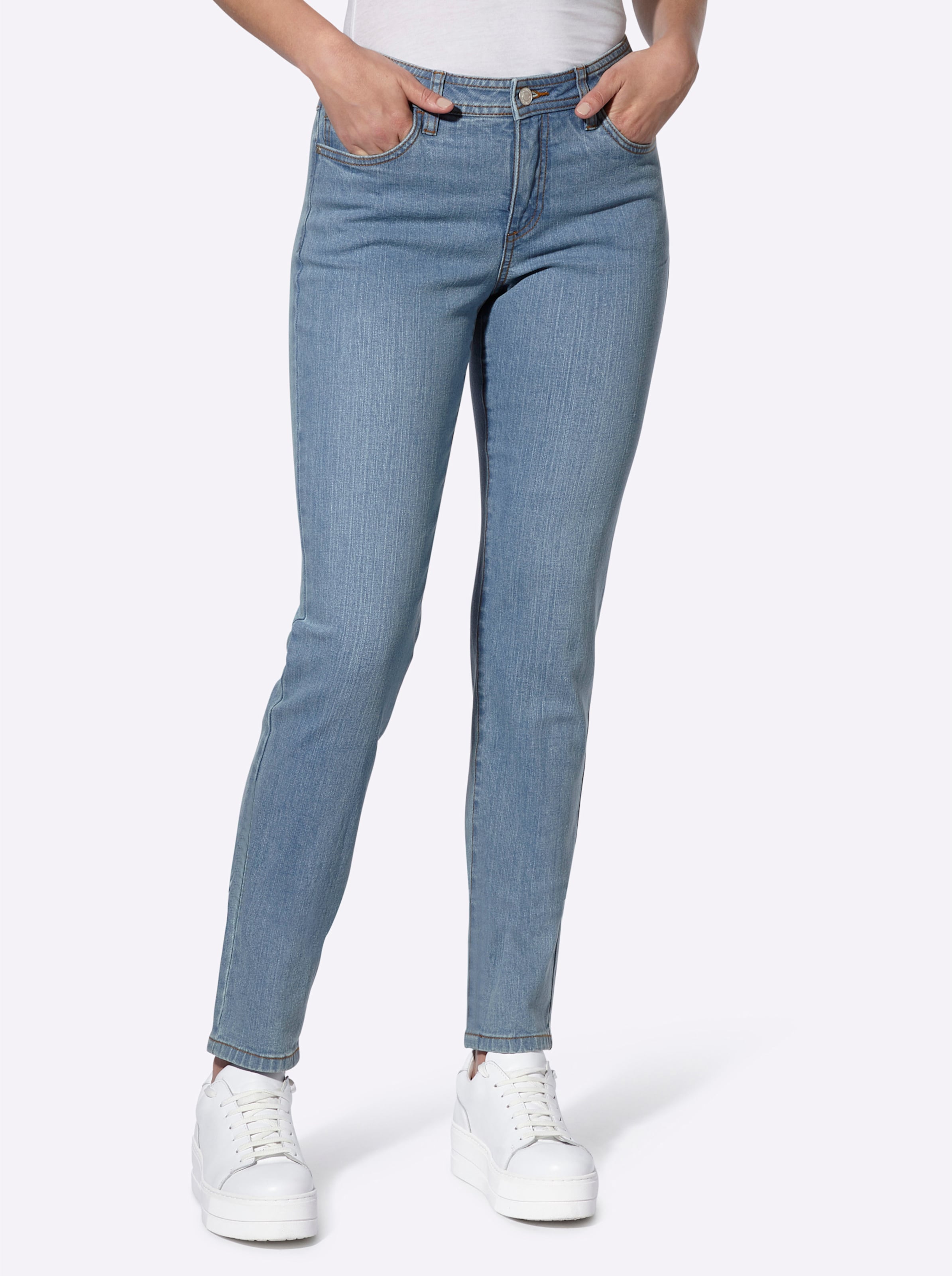 Blue-Bleached 5-Pocket-Jeans - Bild 3