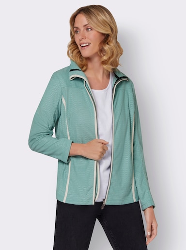 Fleece-Jacke - salbei