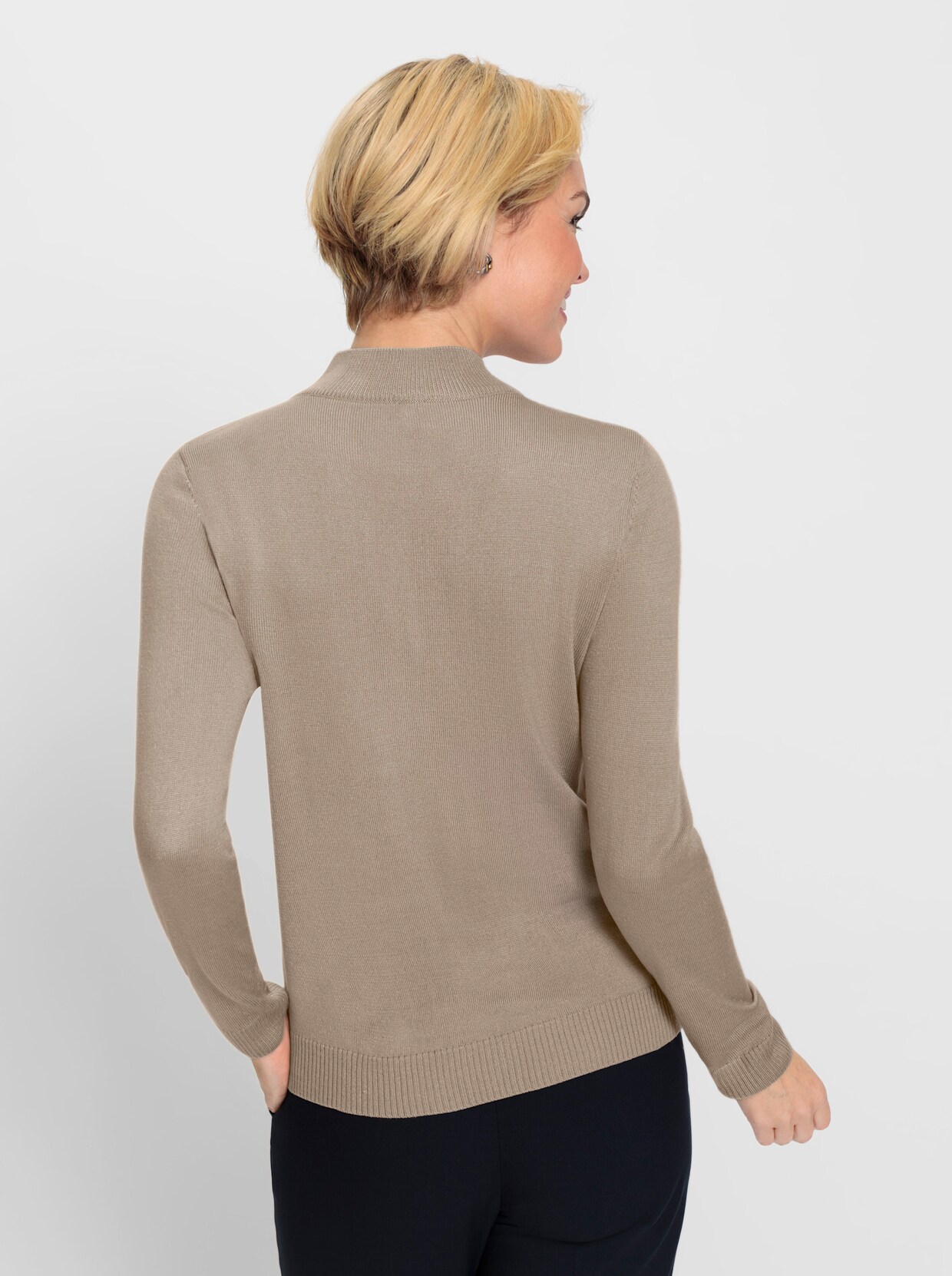 Pullover met lange mouwen - sesam