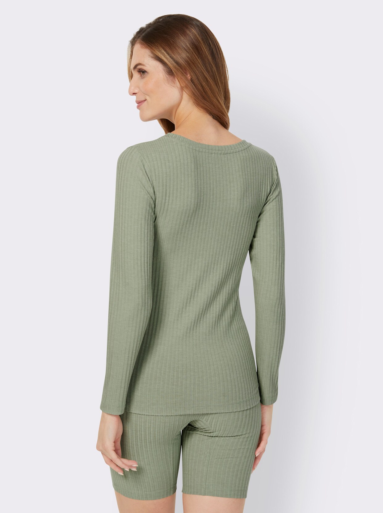wäschepur shirt - lindegroen