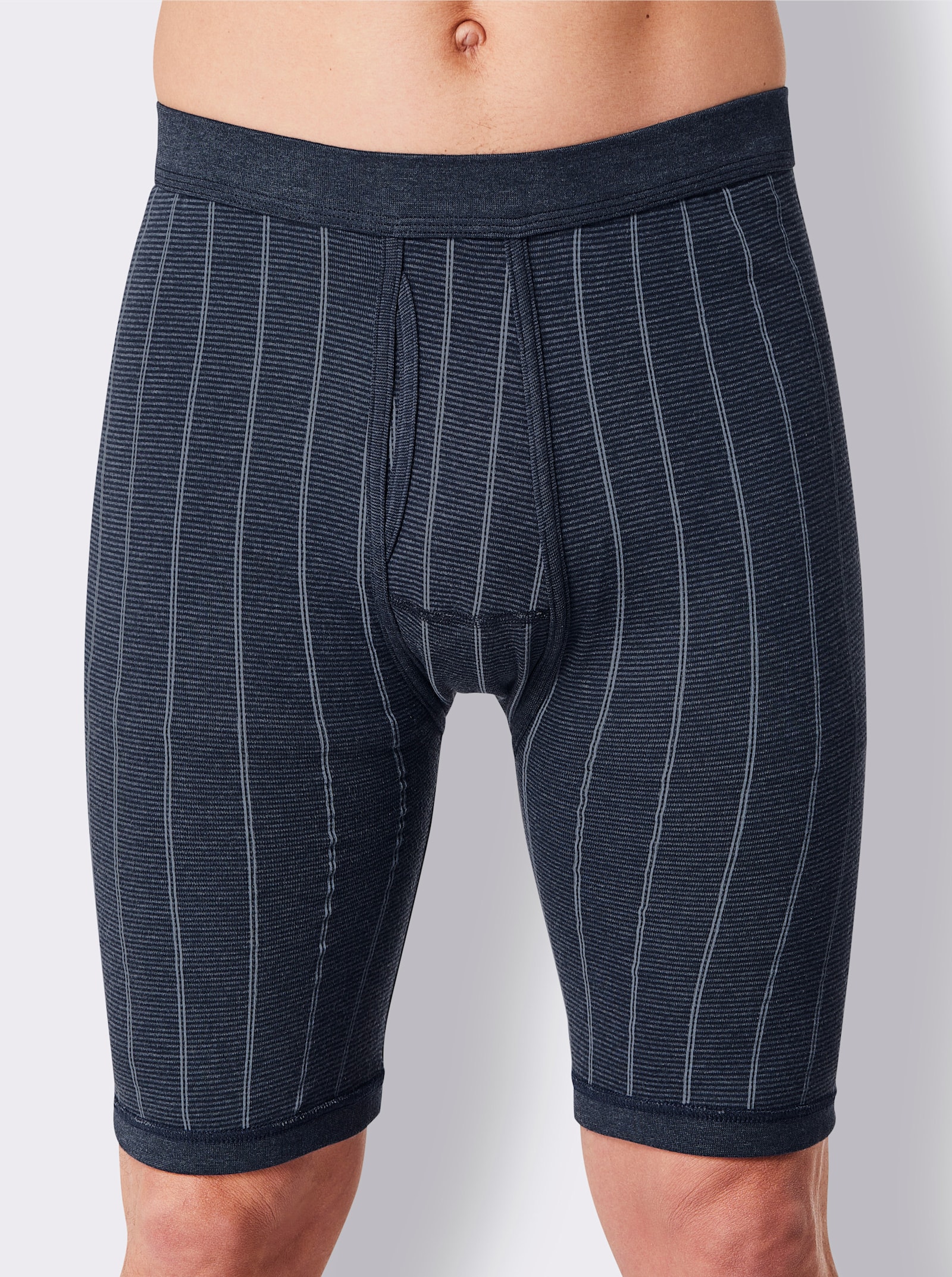 wäschepur men Hose knielang - marine-gestreift