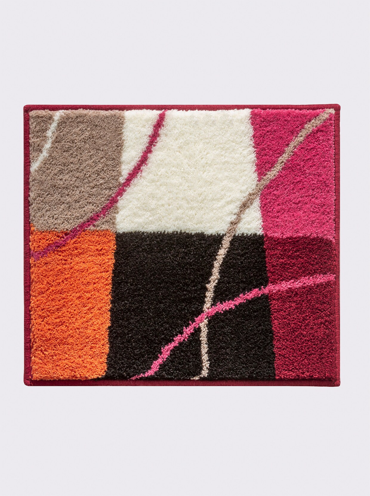 Grund Badmat - pink/oranje