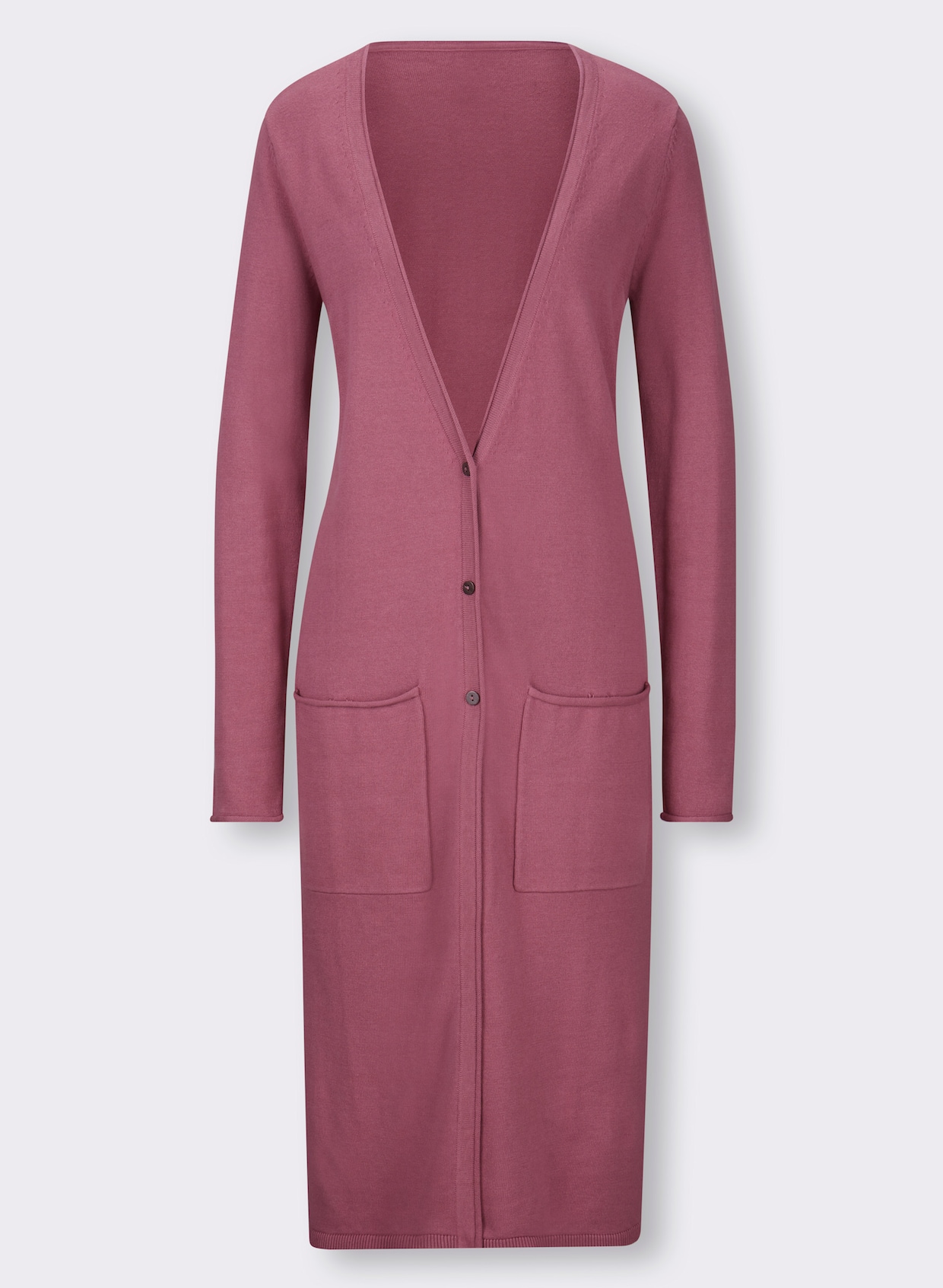 heine Long-Strickjacke - mauve