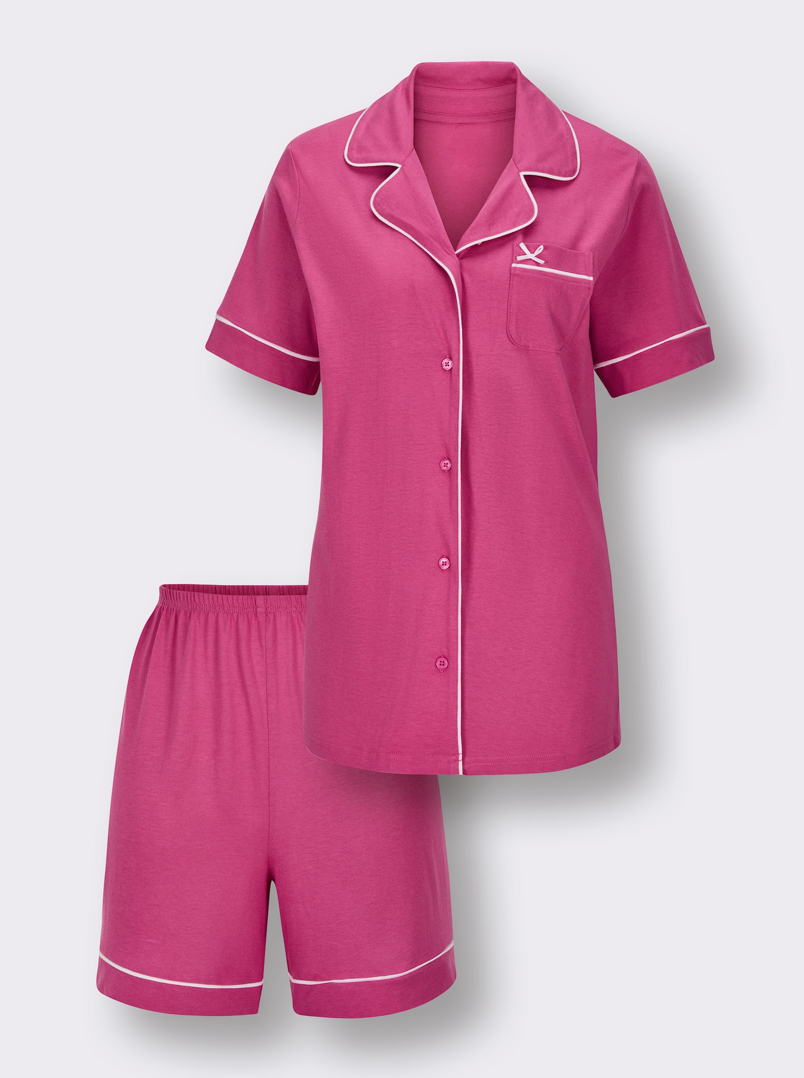 wäschepur Shorty - fuchsia-weiß