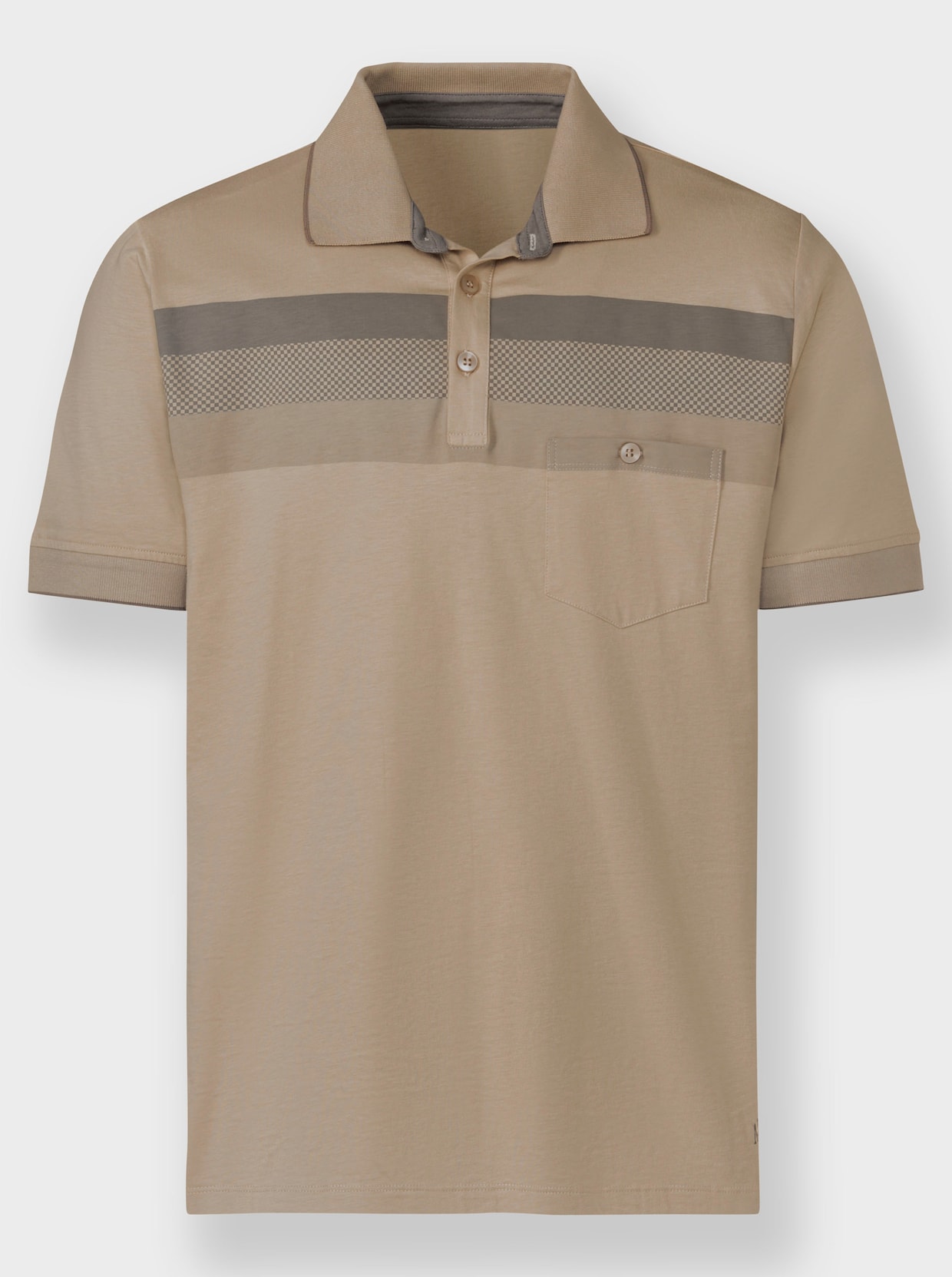 Marco Donati Kurzarmshirt - beige