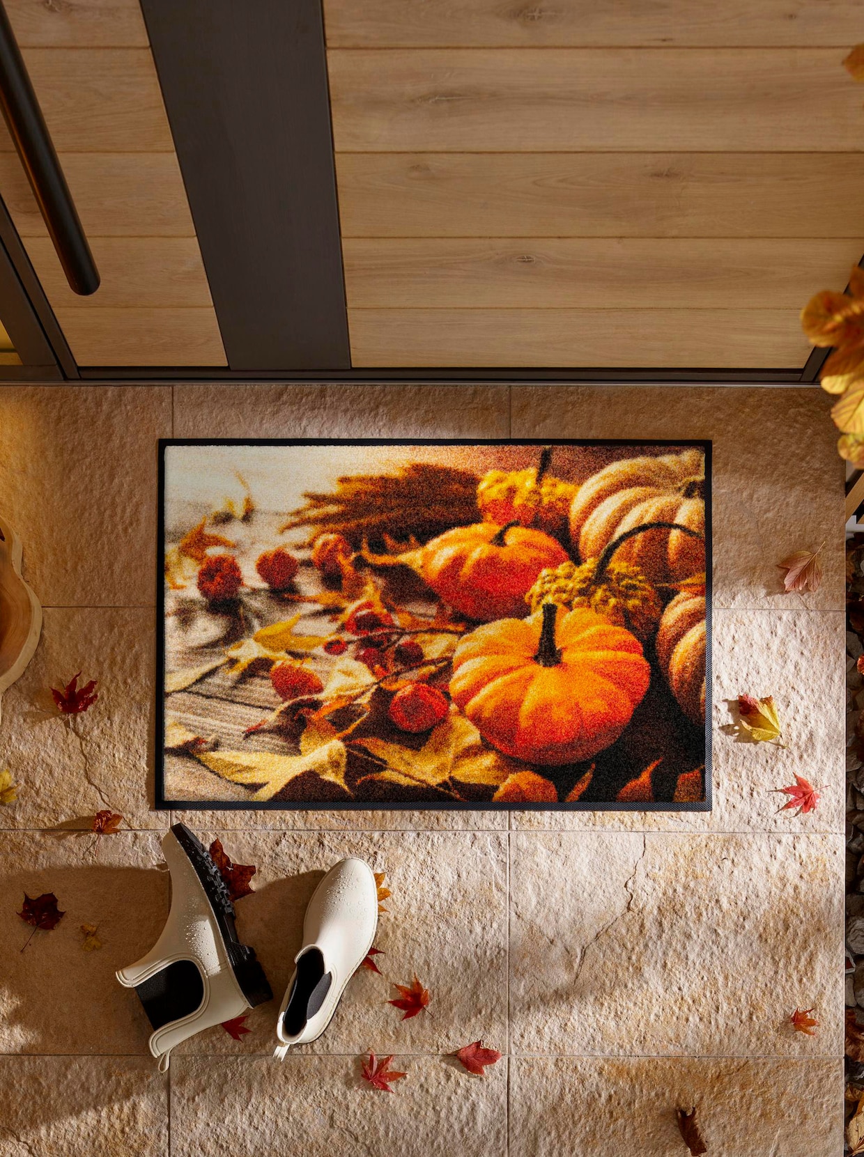 wash+dry by Kleen-Tex Fußmatte - orange-braun