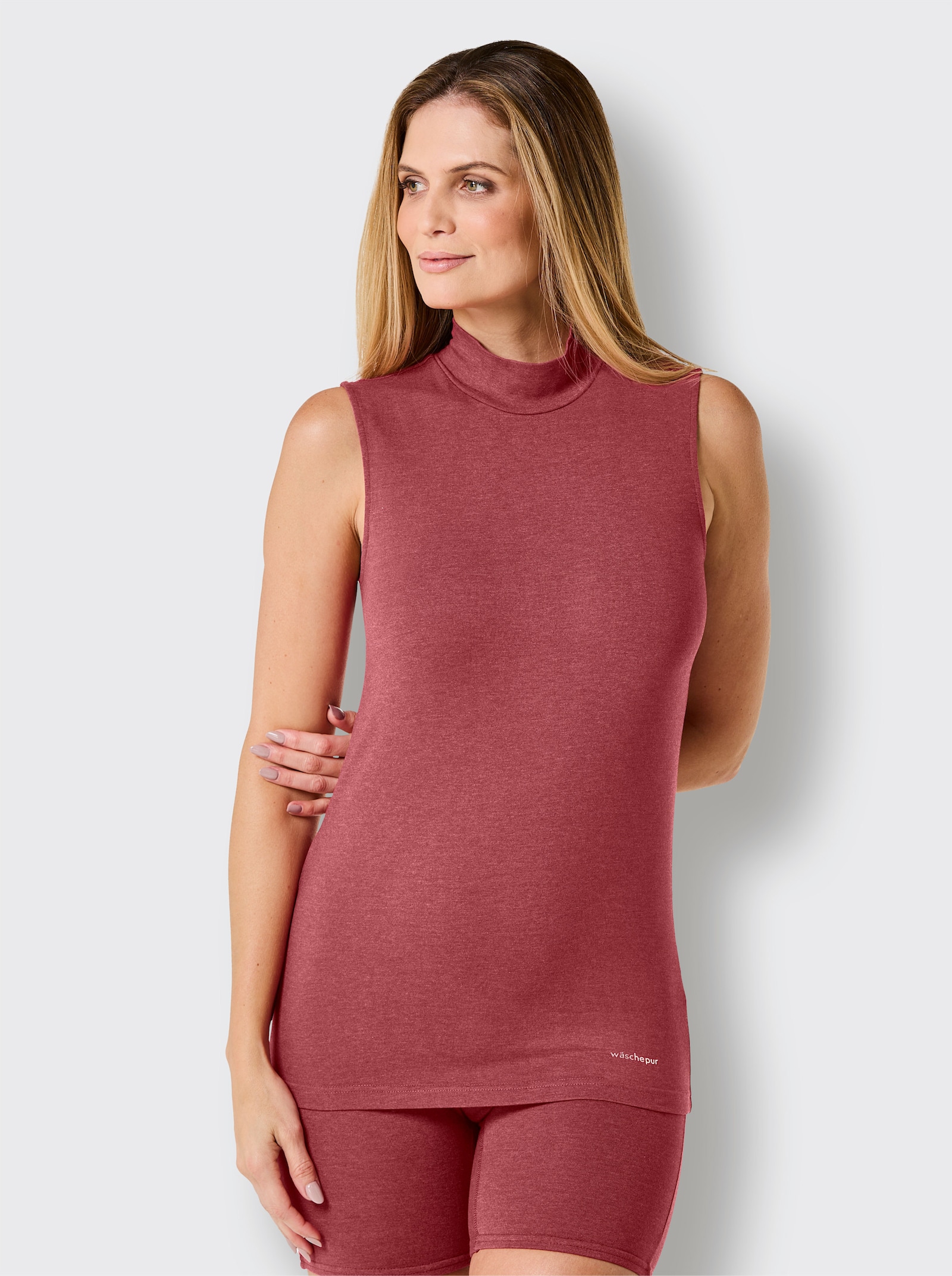 wäschepur Linne - marin + mörkröd