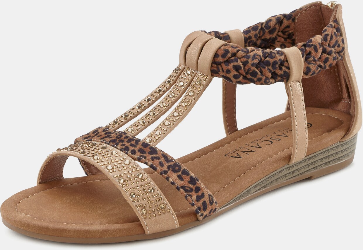 LASCANA sandalen - beige/groen