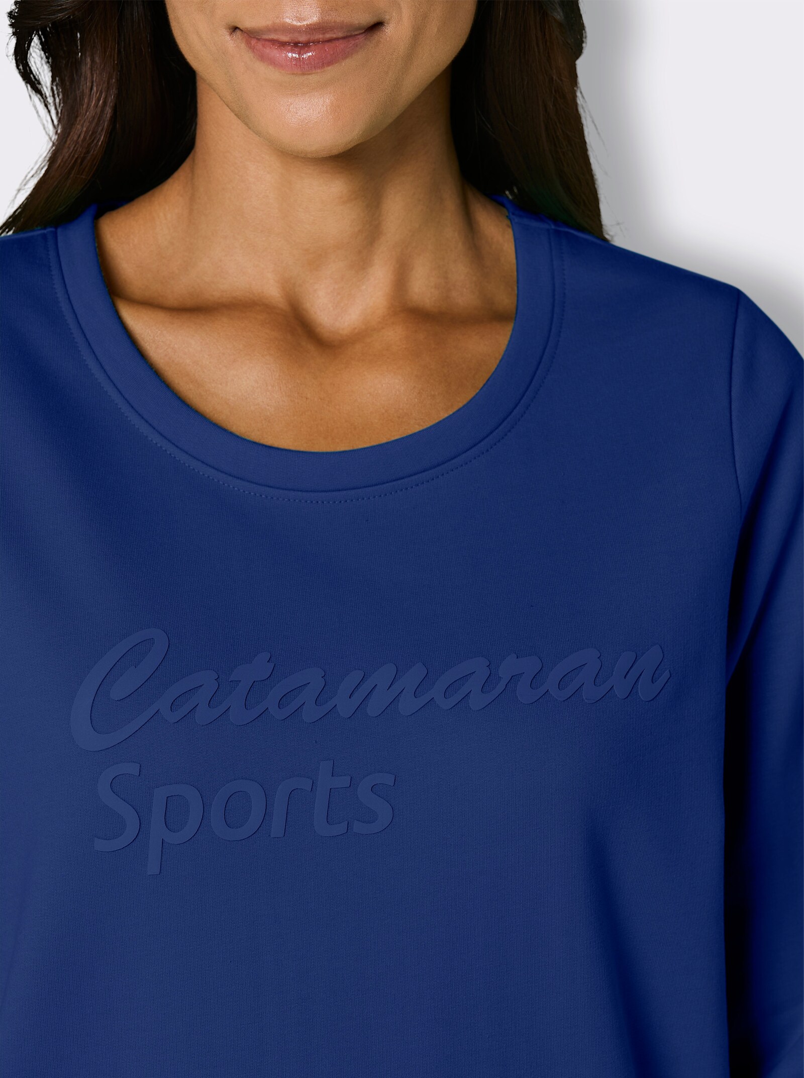 Catamaran Sports Sweatshirt mit 3D-Schriftzug - royalblau