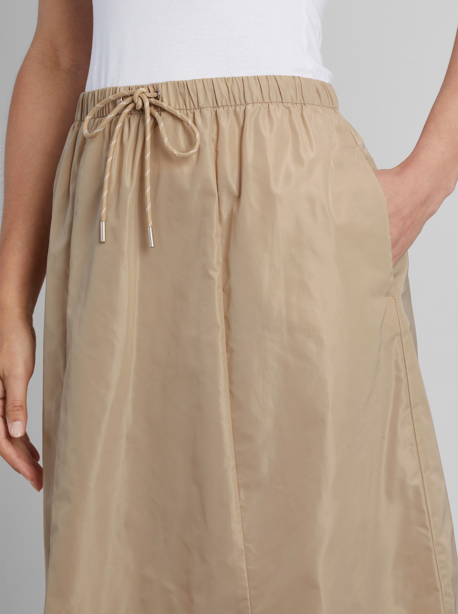 heine Bahnenrock mit Bindeband - beige
