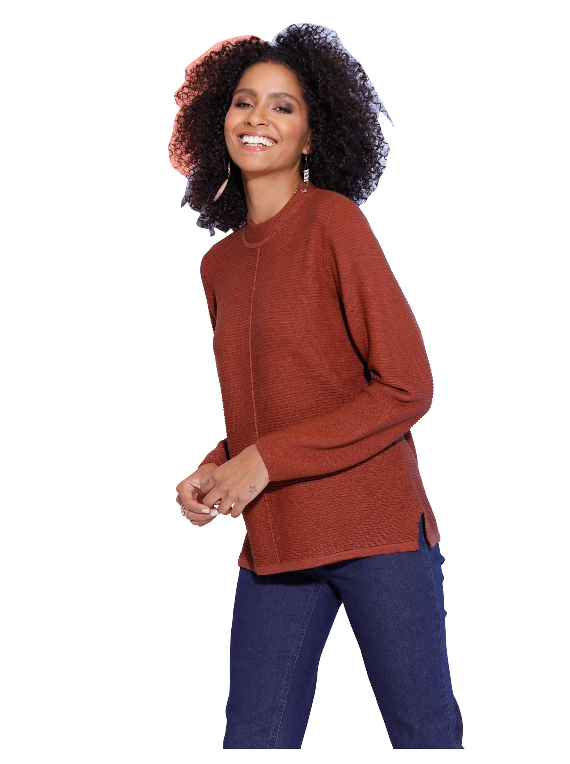 Pullover - terrakotta