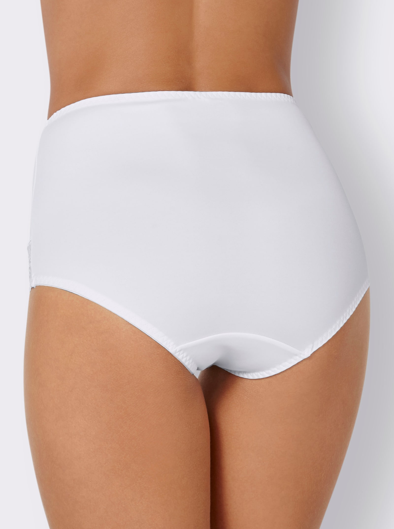 wäschepur Tailleslip met elastische boorden - wit