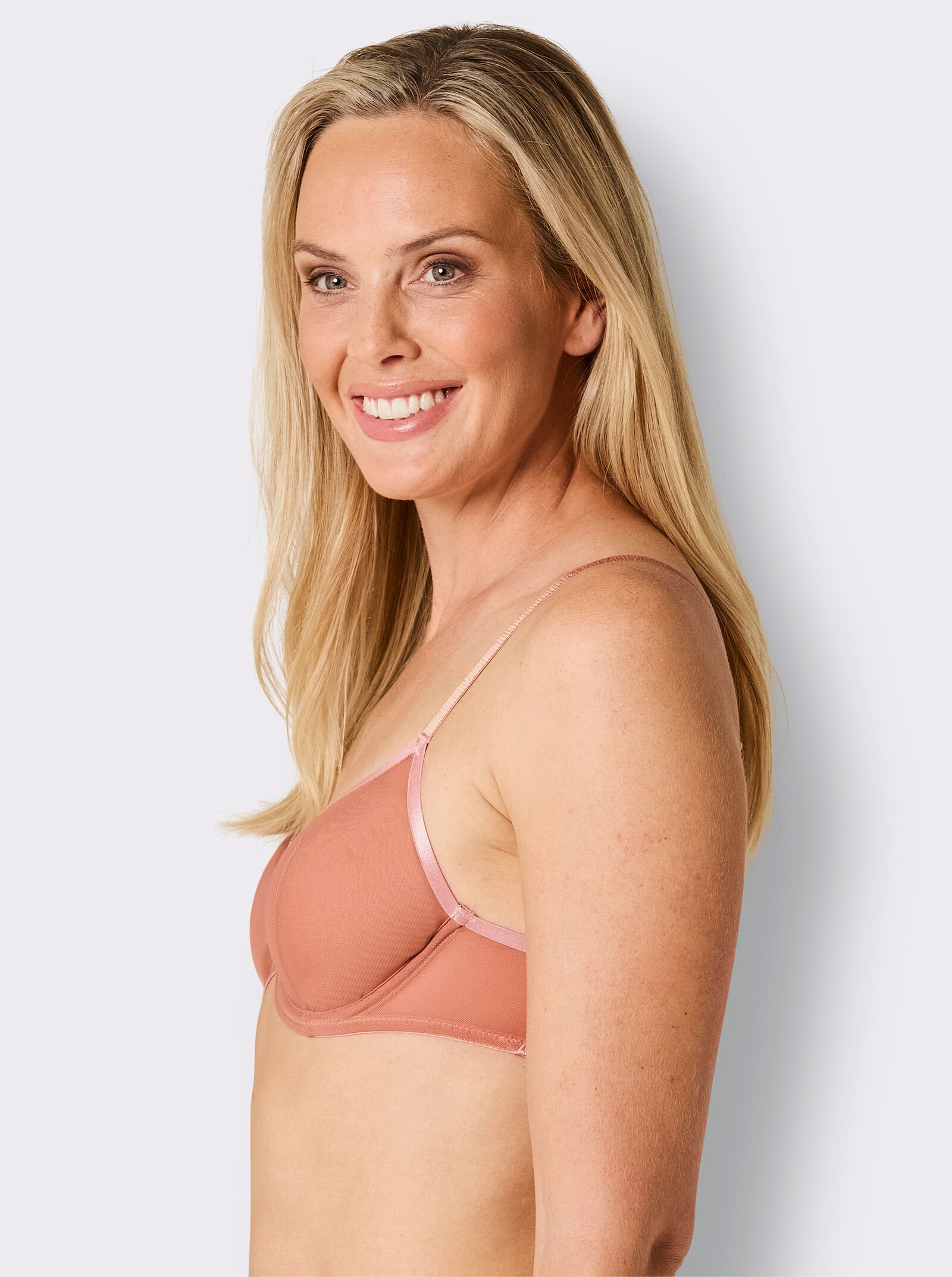 Naturana Bügel-BH aus Power-Mesh - camel