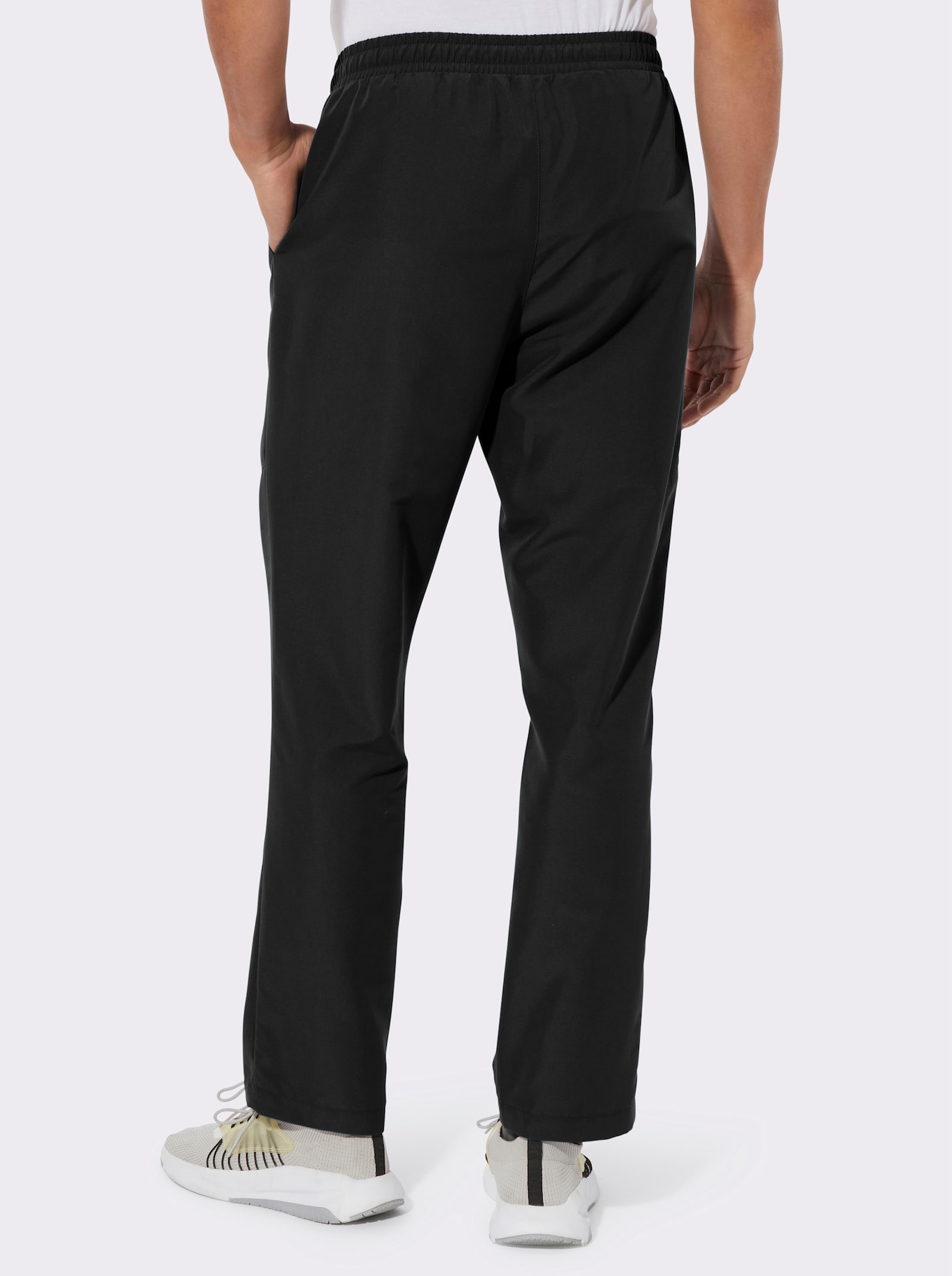 Kalhoty pro volný čas s kapsou na zip - černá