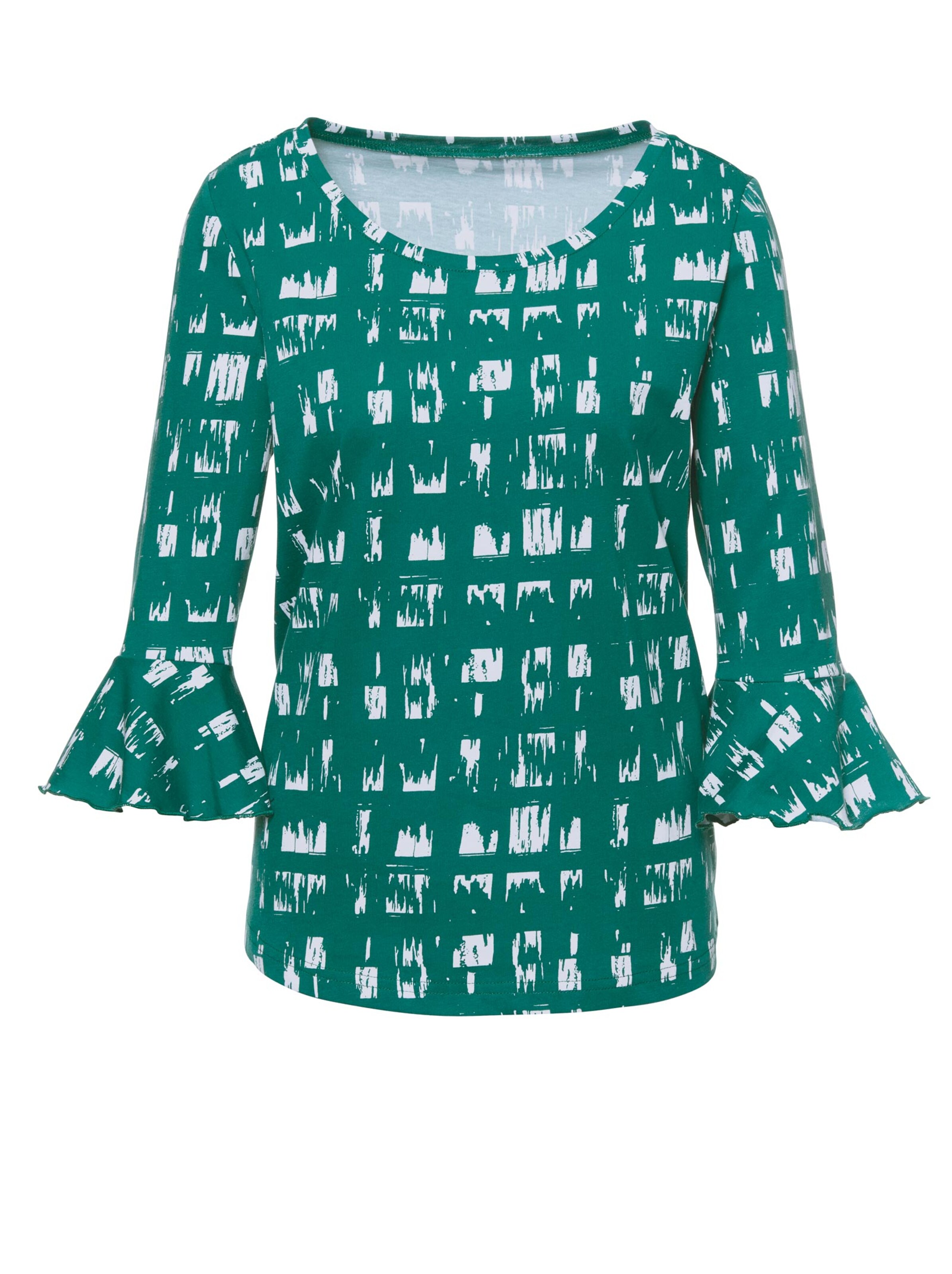 Shirt - dunkelgrün-bedruckt