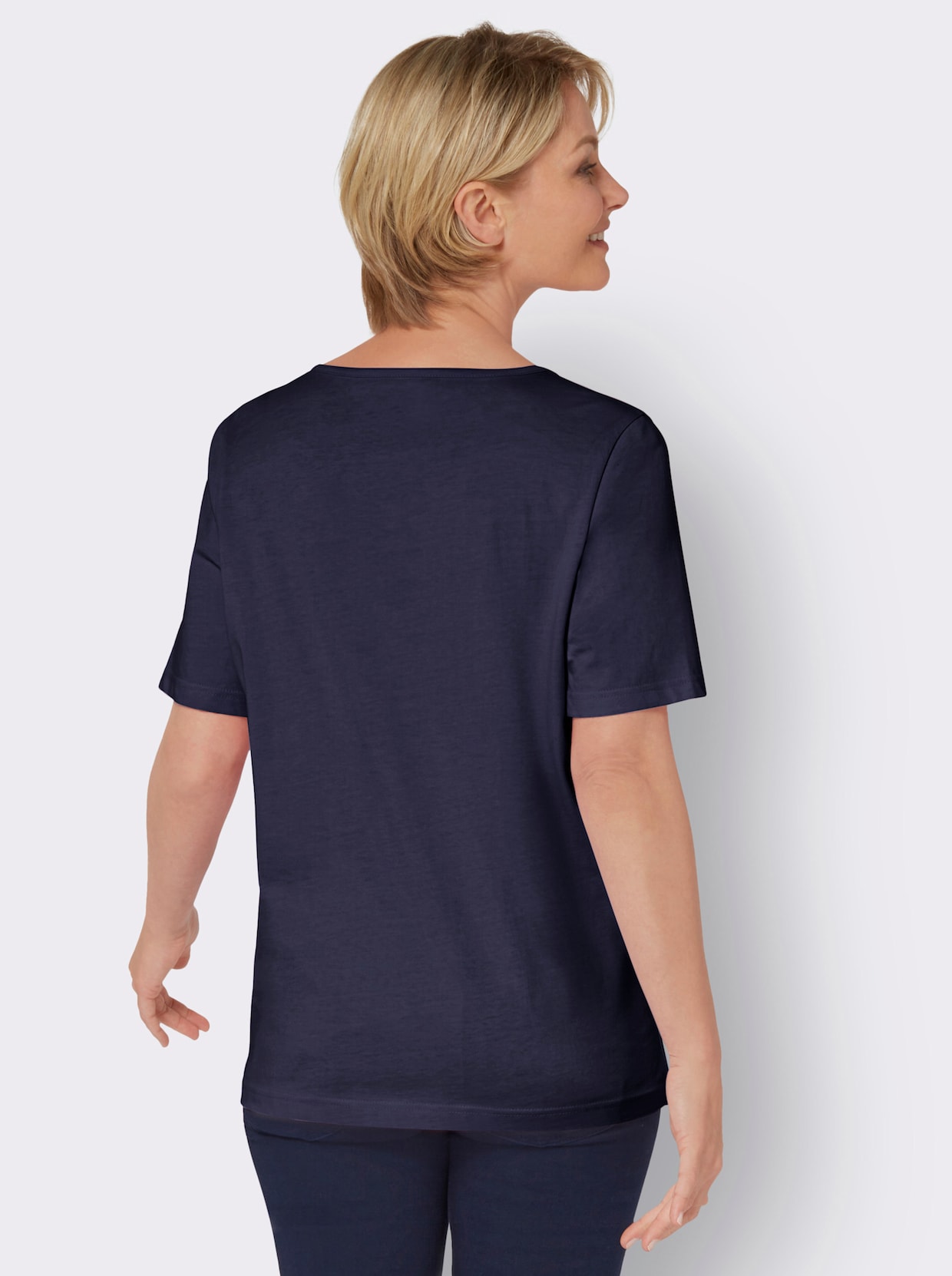 Kurzarm-Shirt - marine