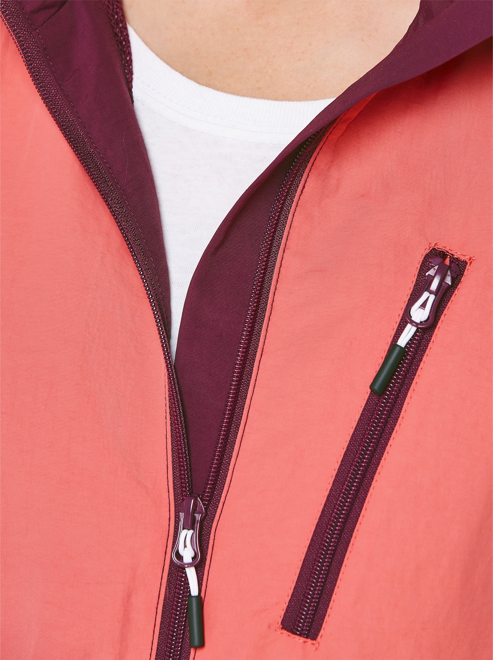 Catamaran Sports Funktionsjacke mit 1 Reissverschluss-Innentasche - grapefruit-burgund