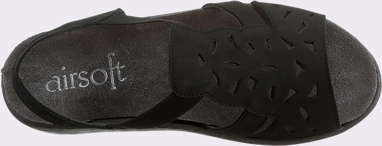 airsoft comfort+ Sandale - schwarz
