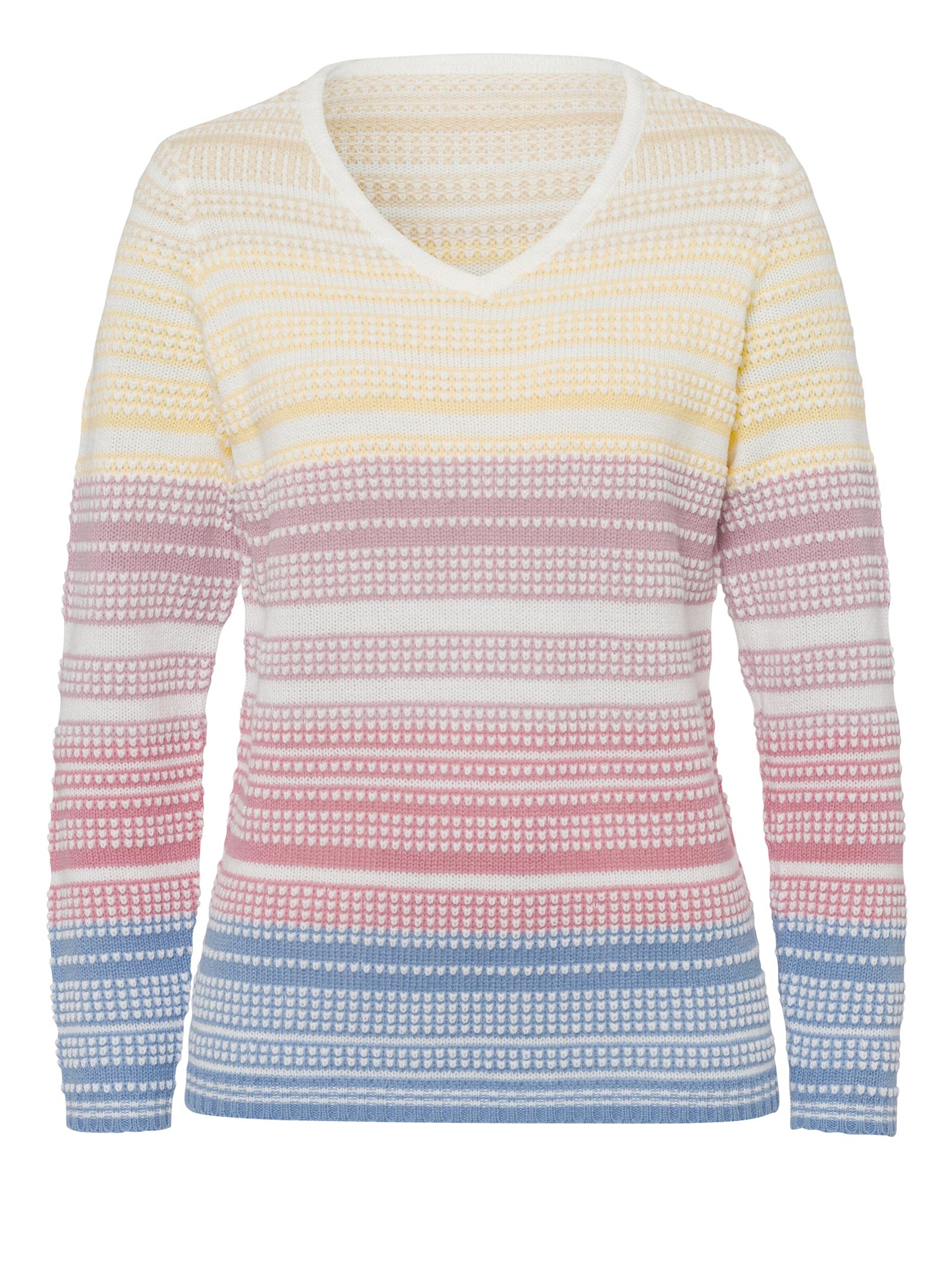 Pullover - bunt-geringelt