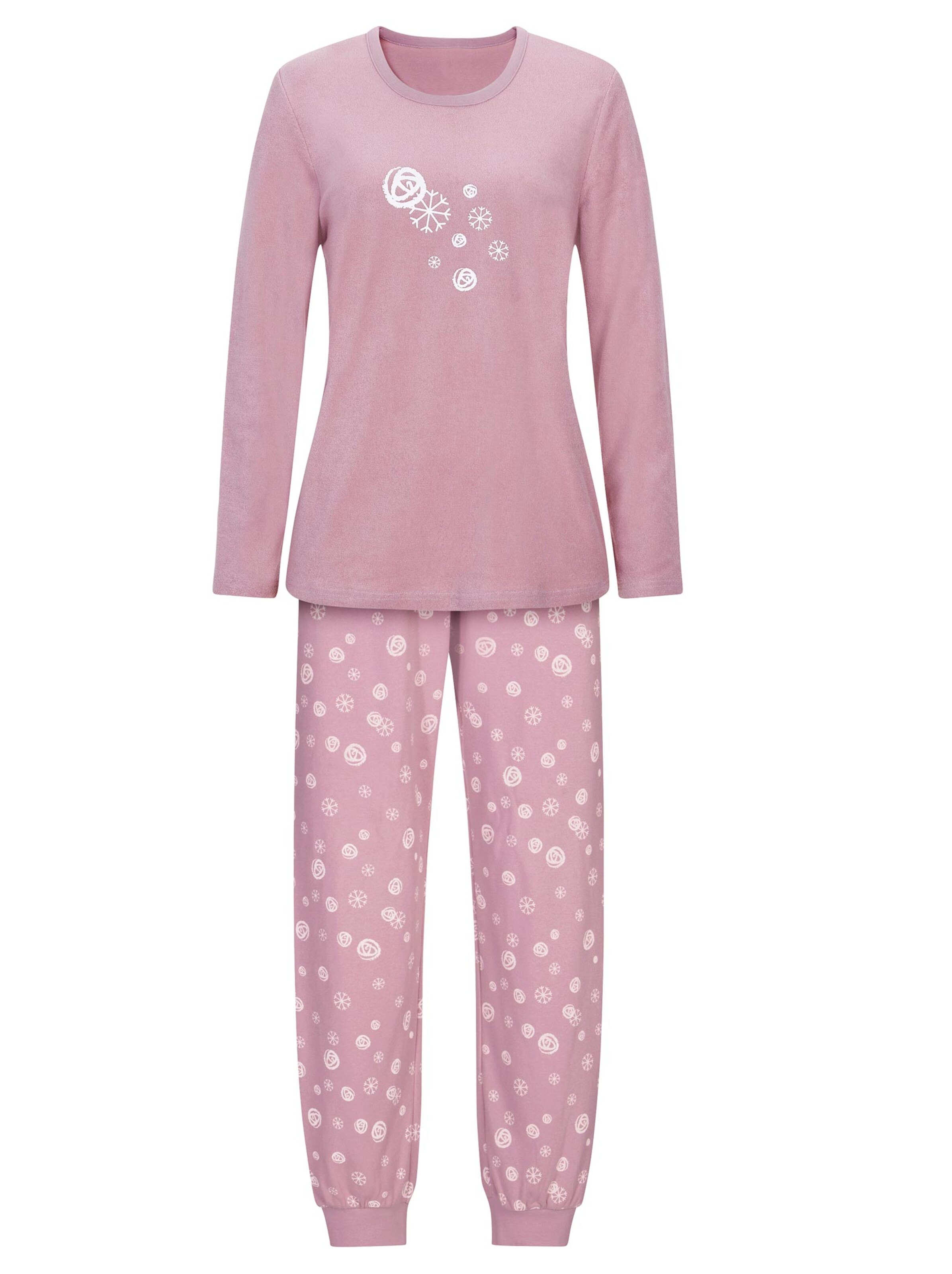 wäschepur Schlafanzug - rosenholz-bedruckt