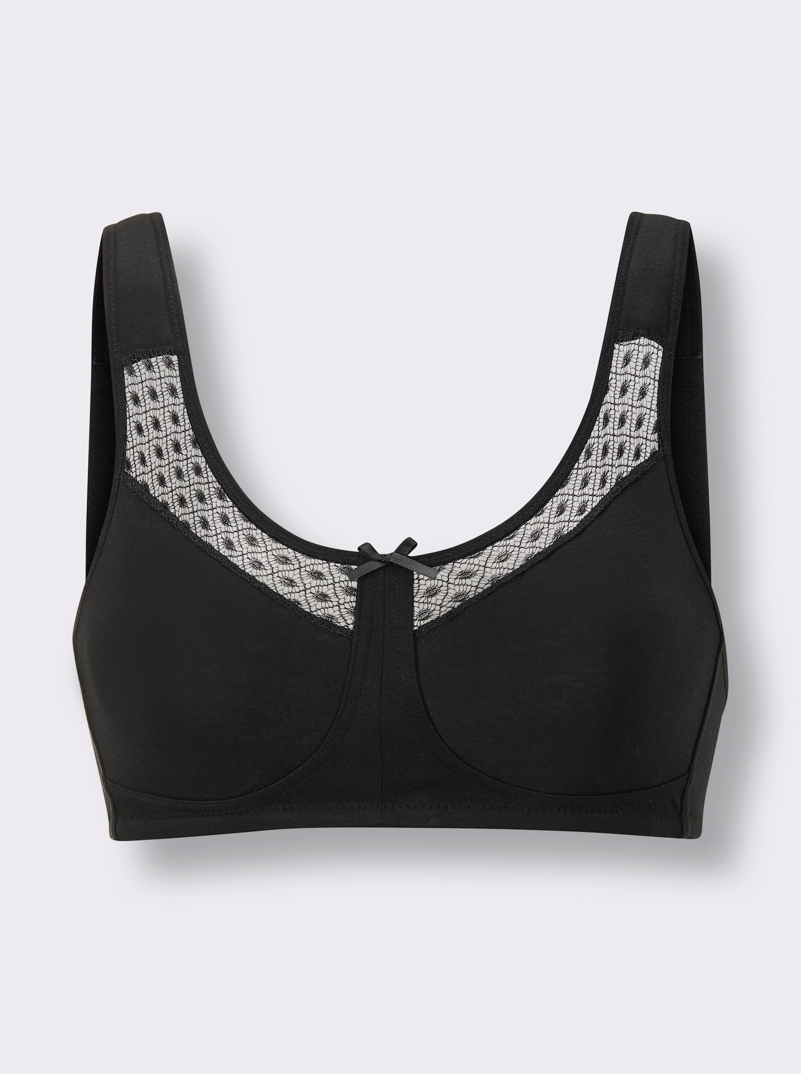 wäschepur Steunbeha zonder beugel met kantinzet - zwart
