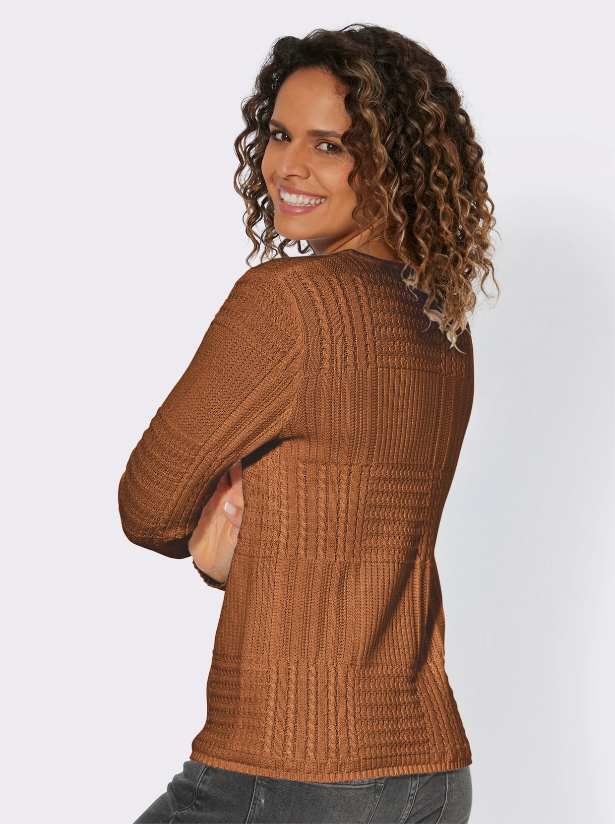 Pullover - cognac